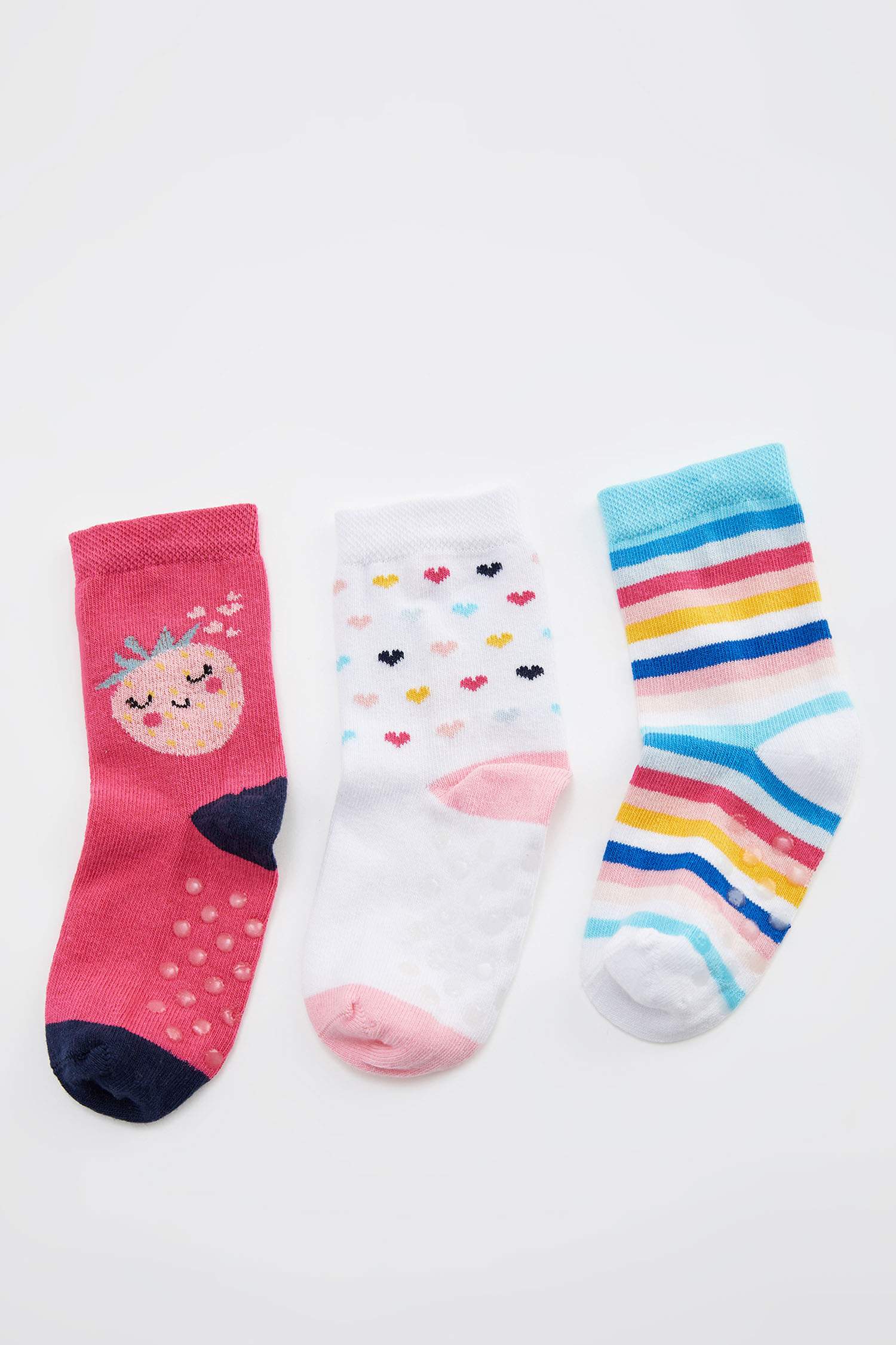 Sans Couleur Petite Fille Lot De 3 Chaussettes Bebe Fille Defacto