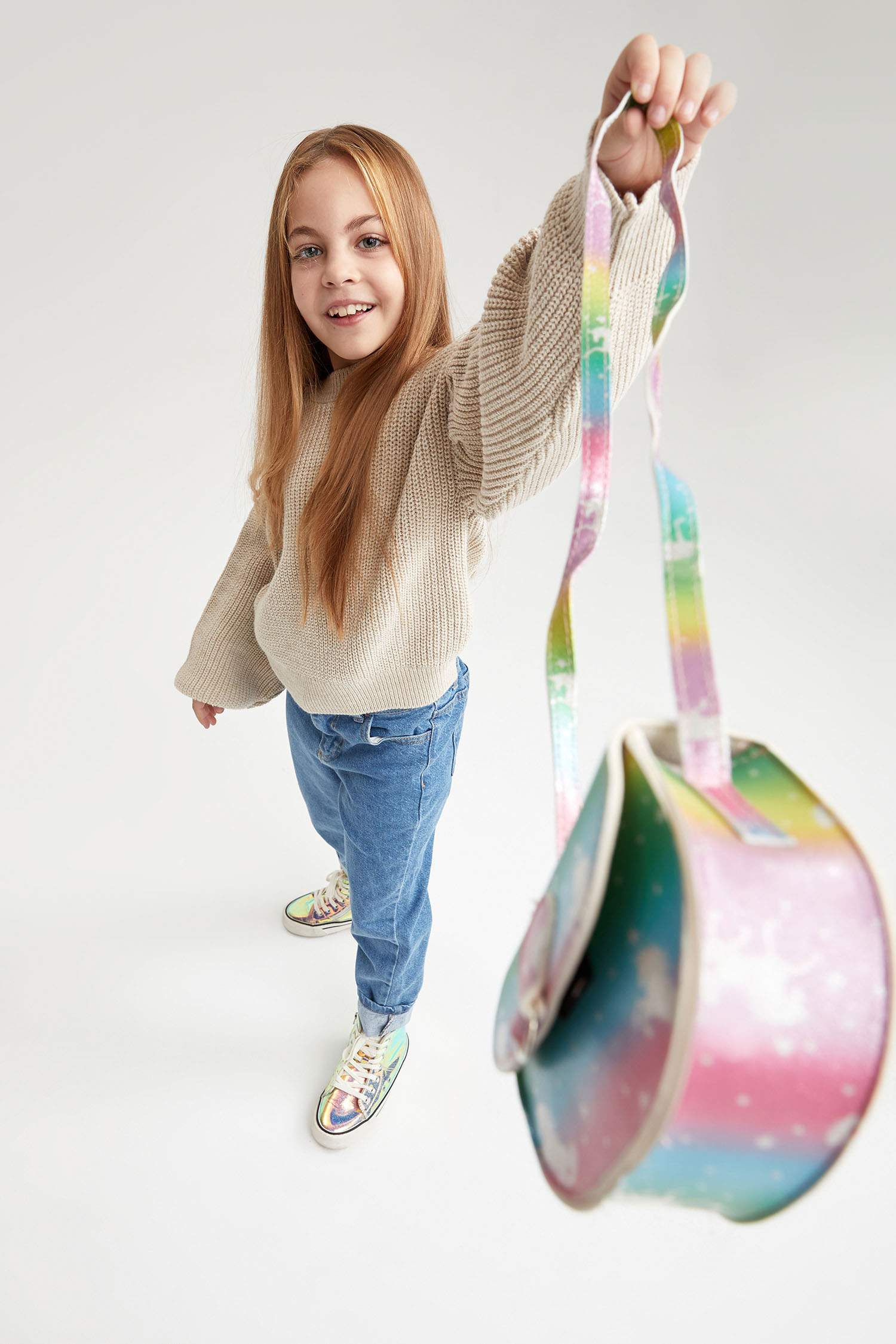 Сумка через плечо из искусственной кожи для девочек