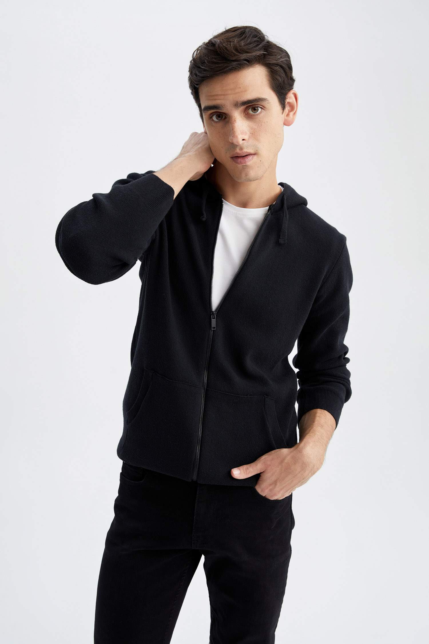 Кардиган стандартного кроя из трикотажа для мужчин