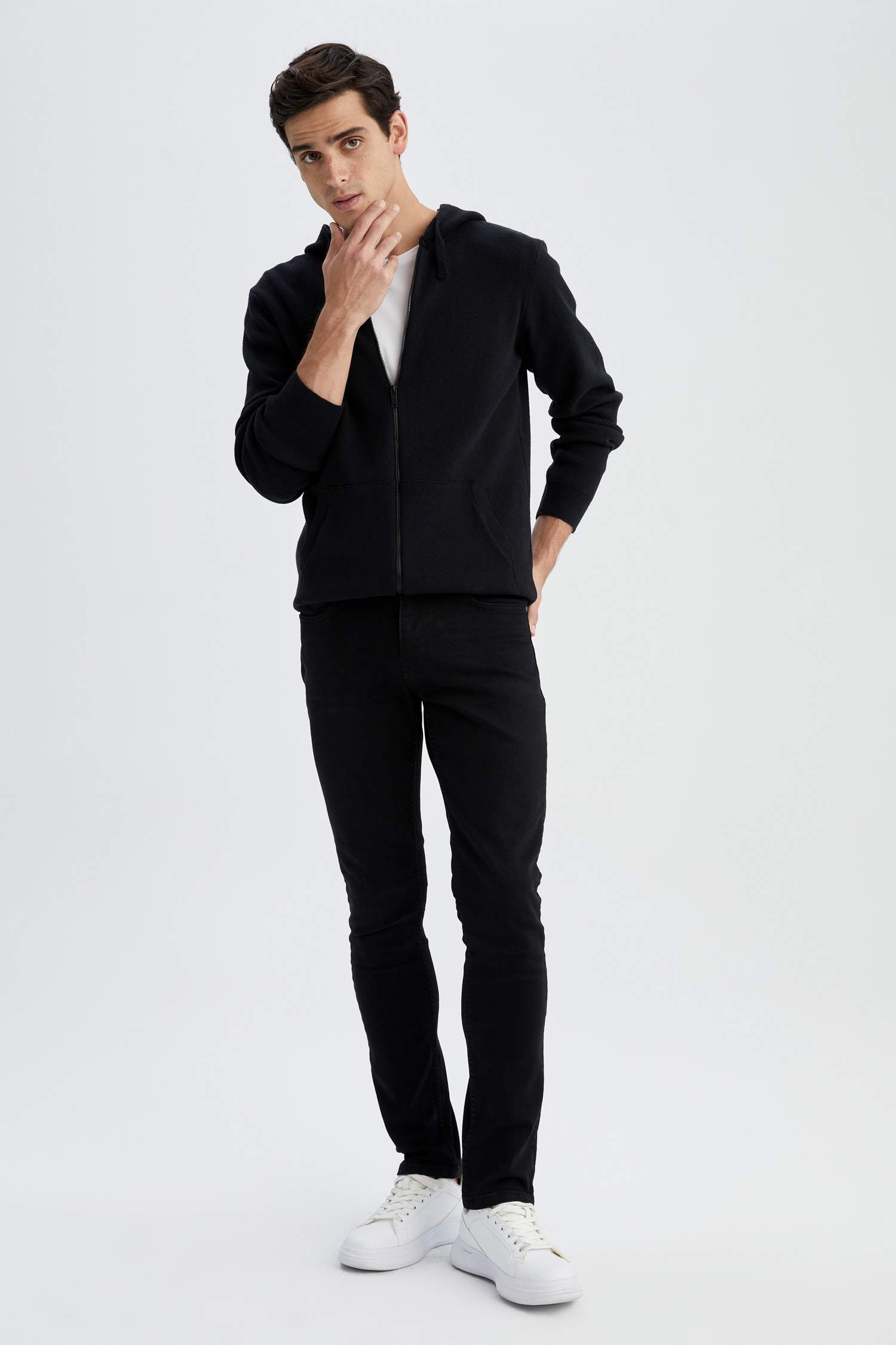 Кардиган стандартного кроя из трикотажа для мужчин