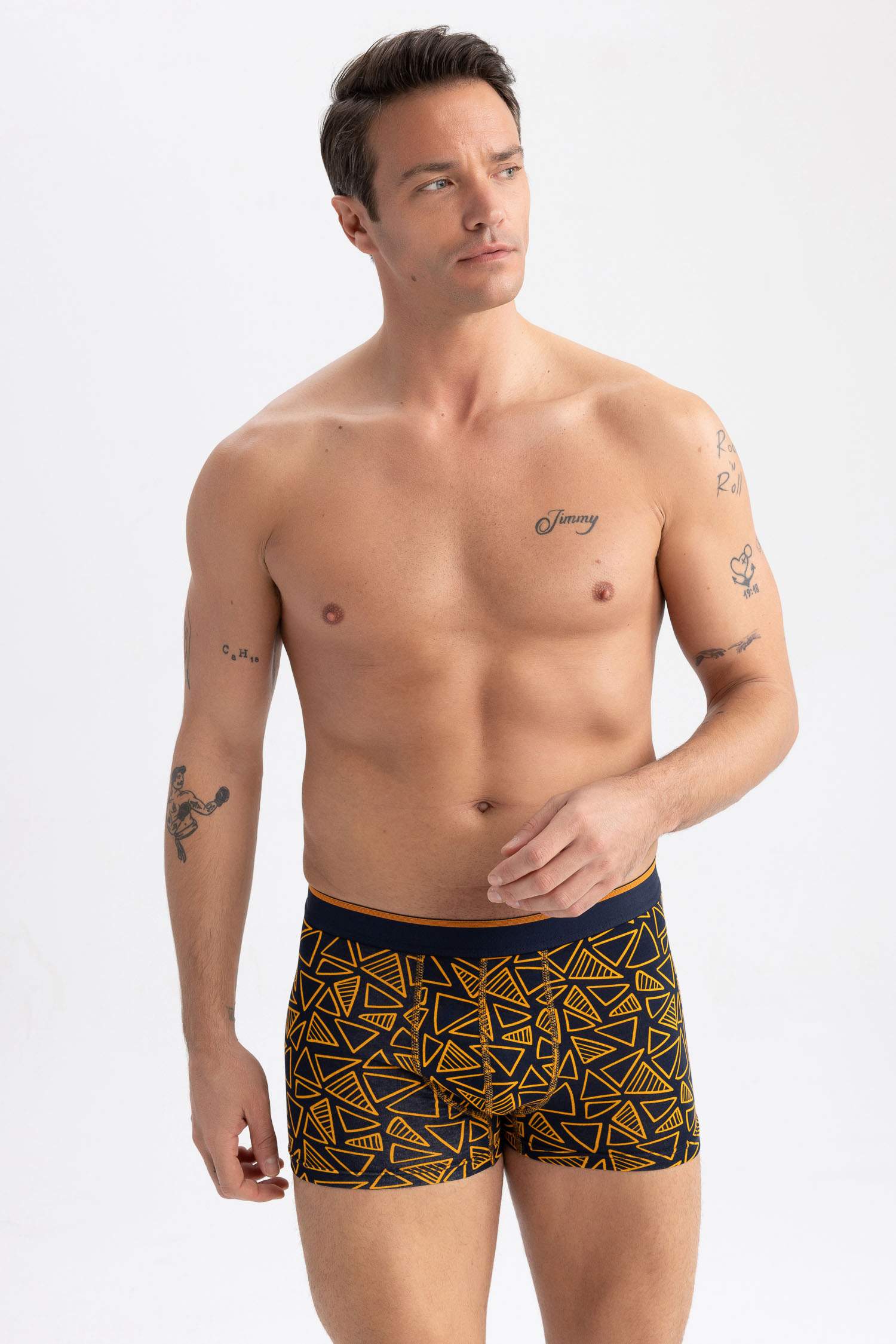 Боксеры стандартного кроя, 5 шт