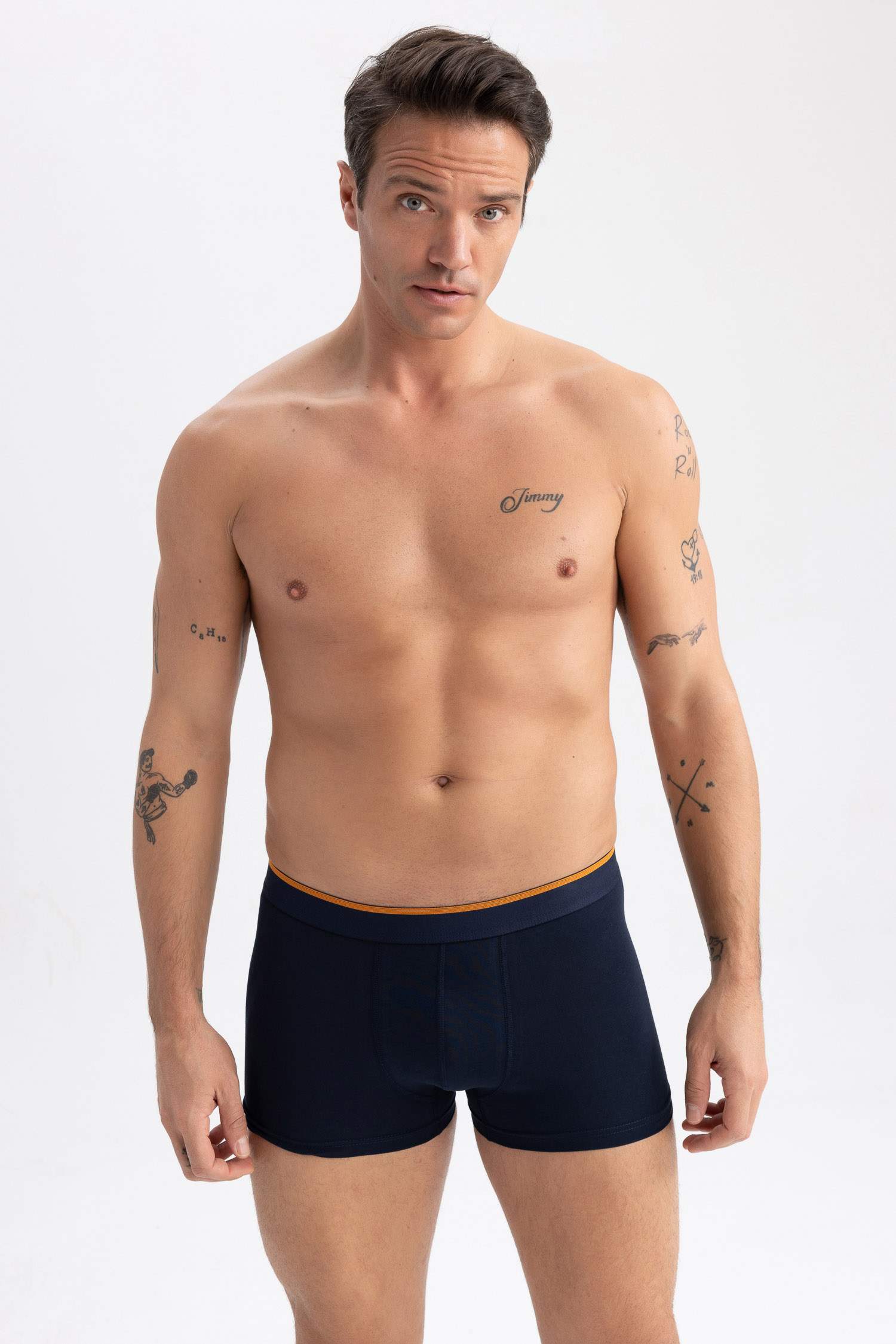 Боксеры стандартного кроя, 5 шт