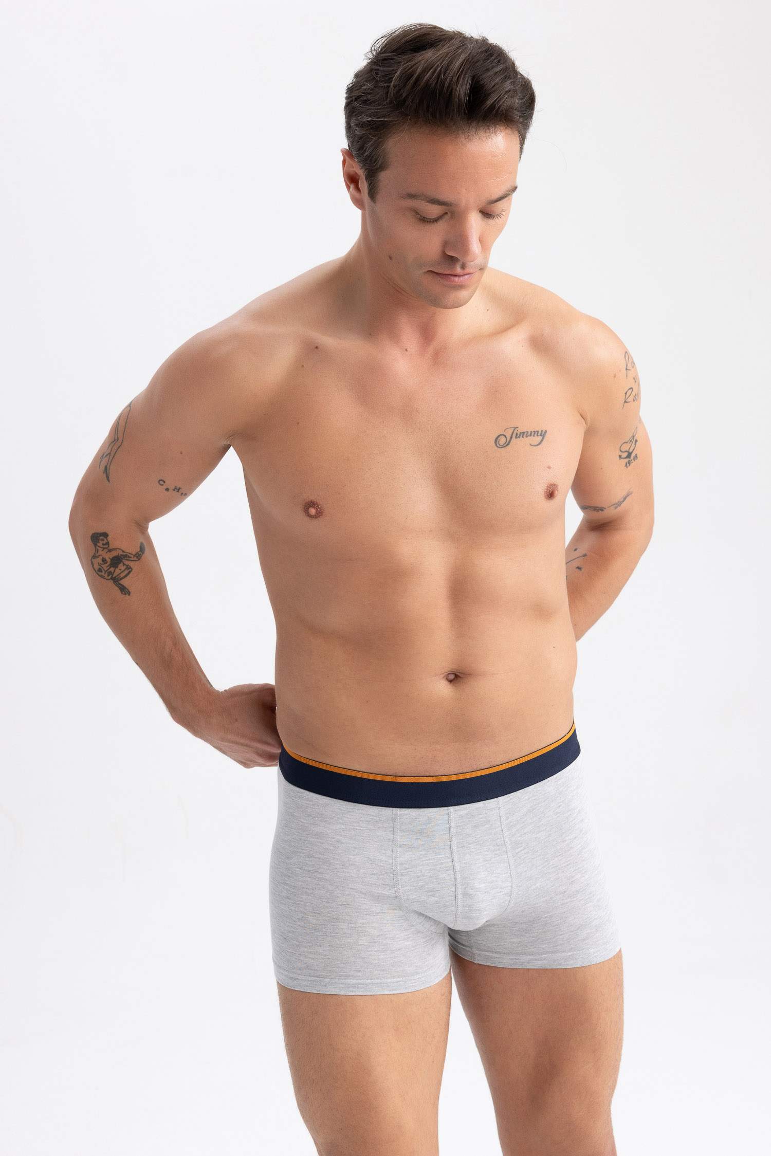 Боксеры стандартного кроя, 5 шт