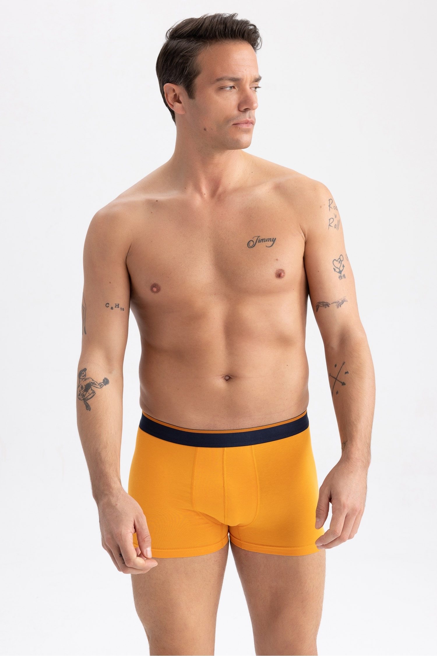 Боксеры стандартного кроя, 5 шт