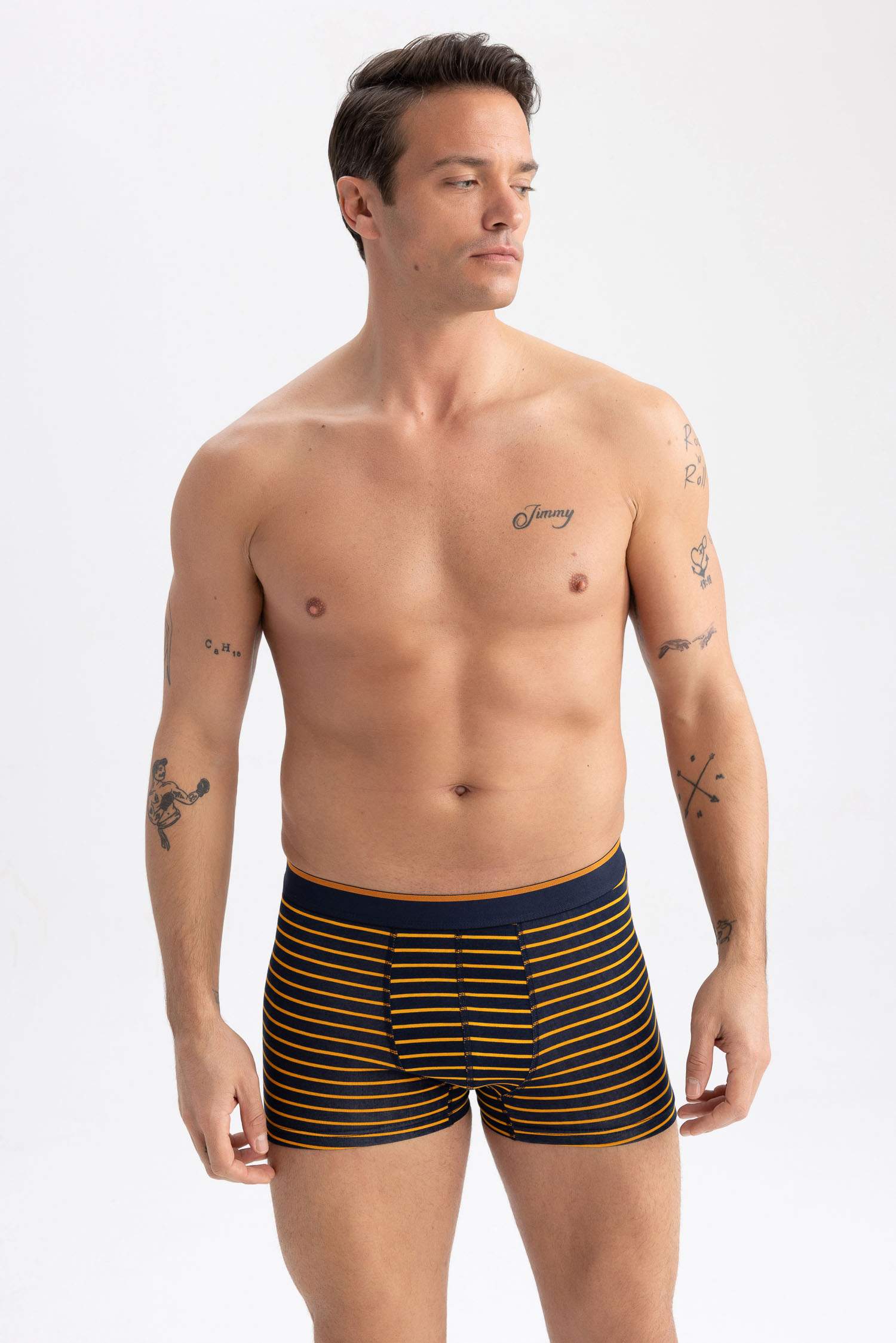 Боксеры стандартного кроя, 5 шт