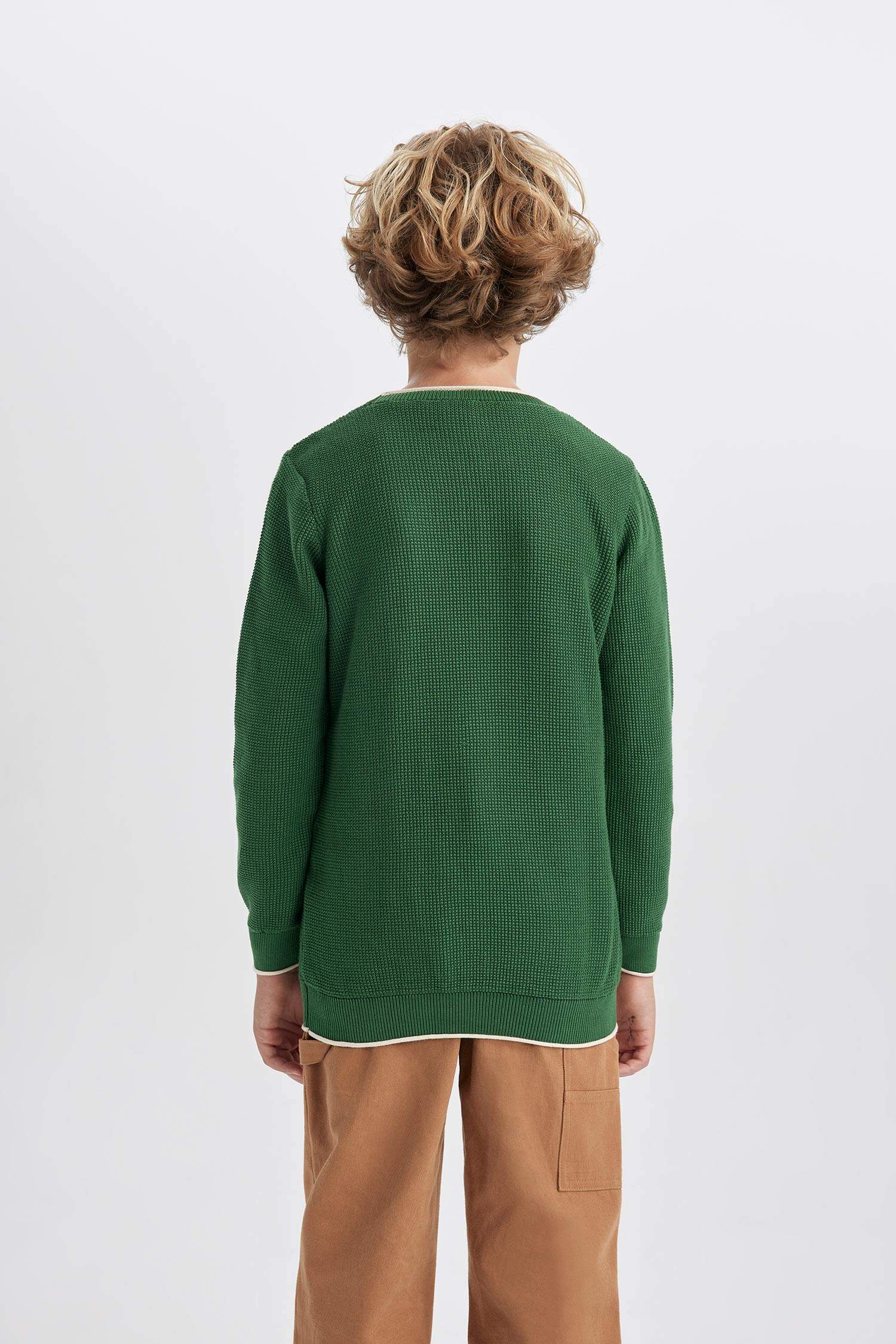 Свитер с круглым вырезом для мальчиков, Школьная коллекция