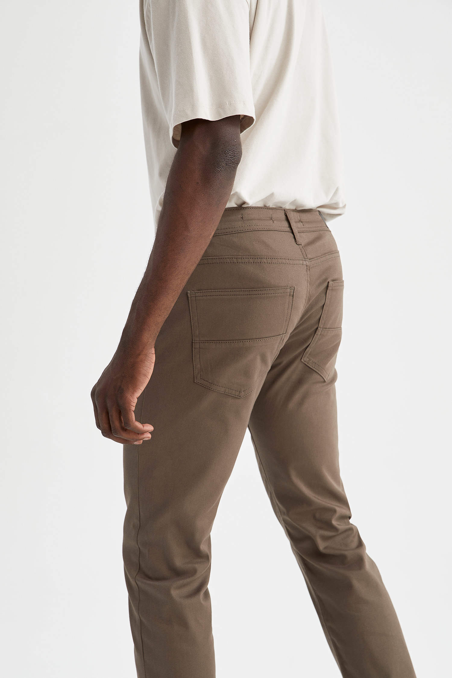 Defacto Ekstra Slim Fit Basic Chino Pantolon. 4