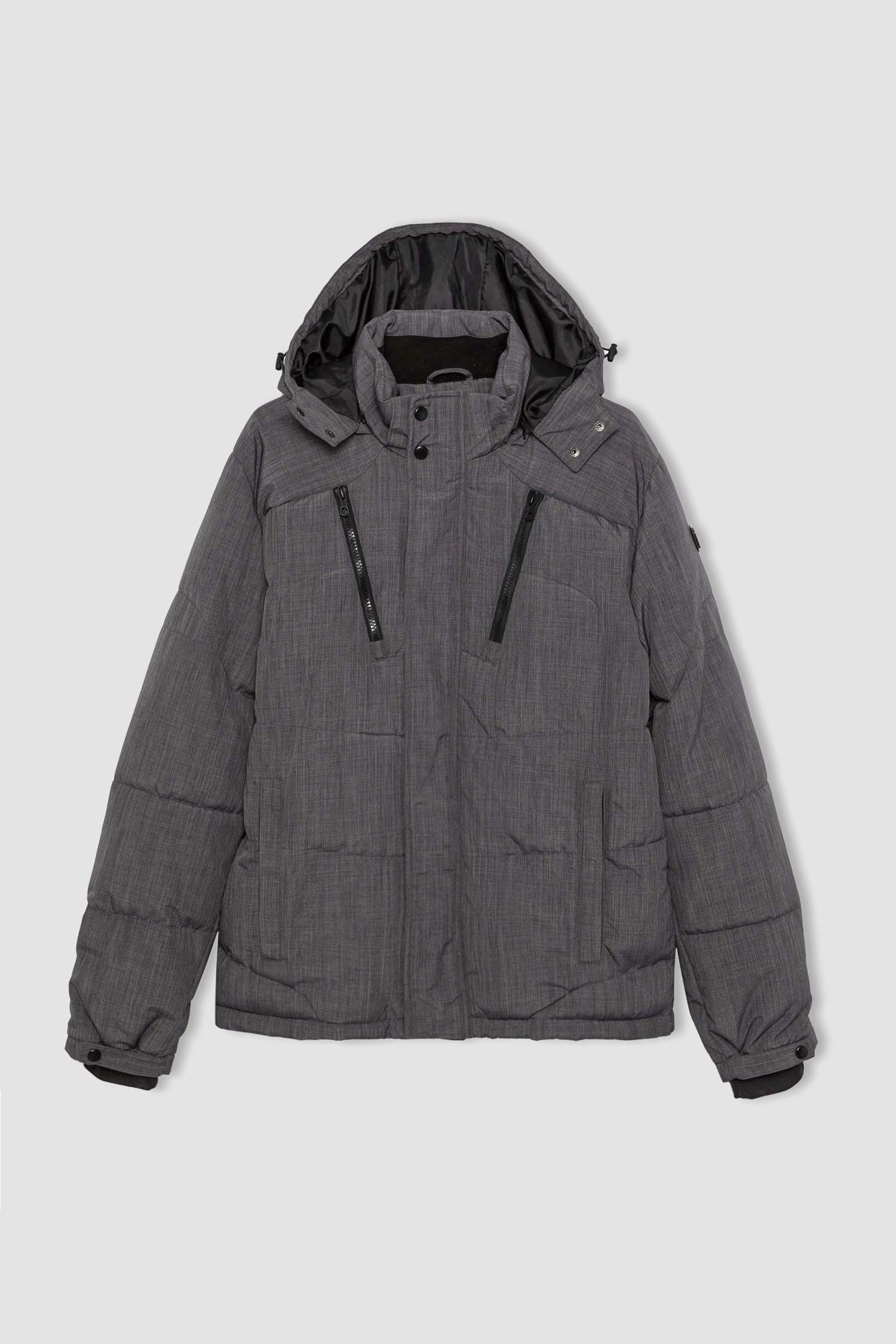 جاكيت بامب سليم فيت بكابيشون ببطانة صوفية وتر برووف