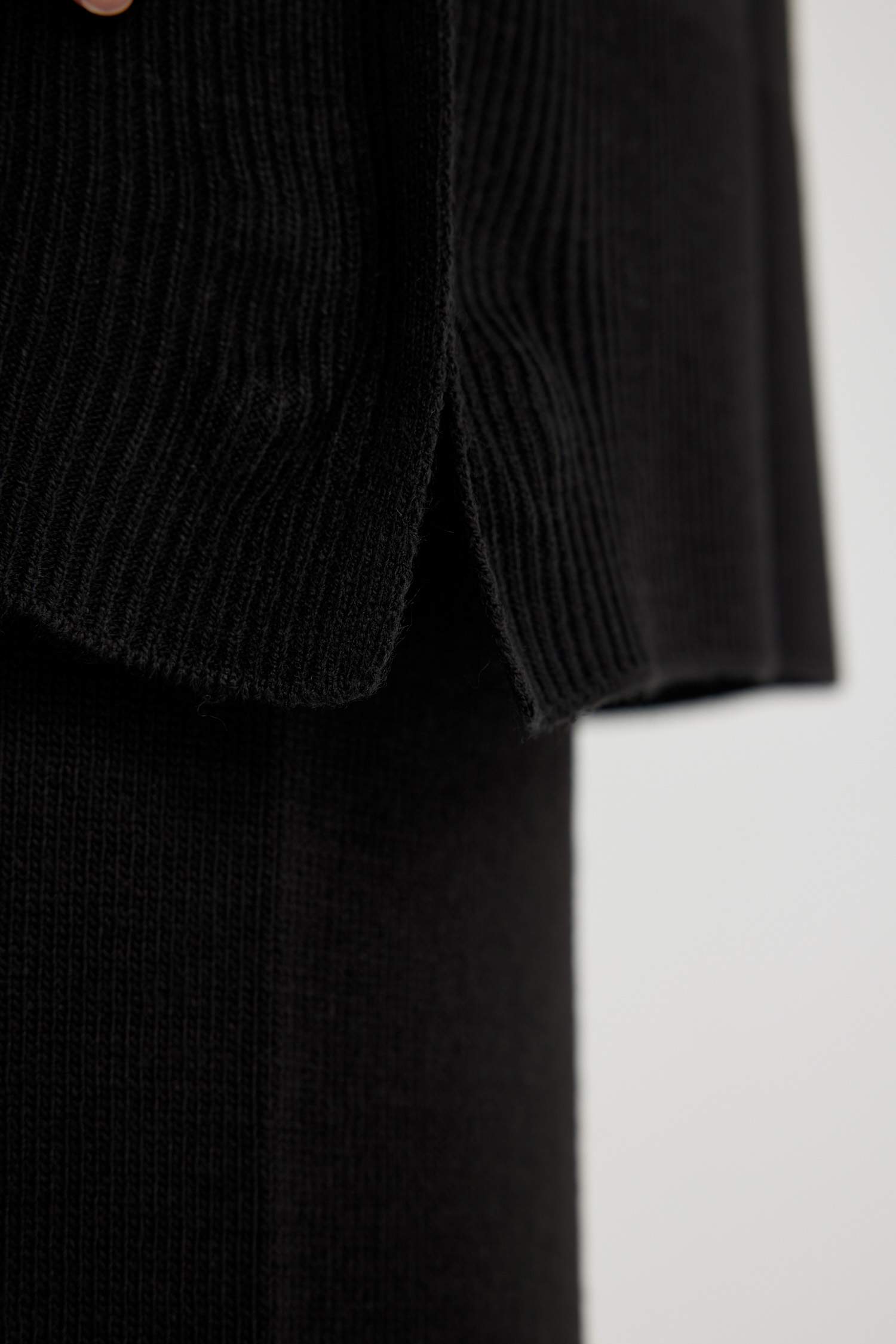 Relax Fit Striped Turtleneck Pullover Tunic