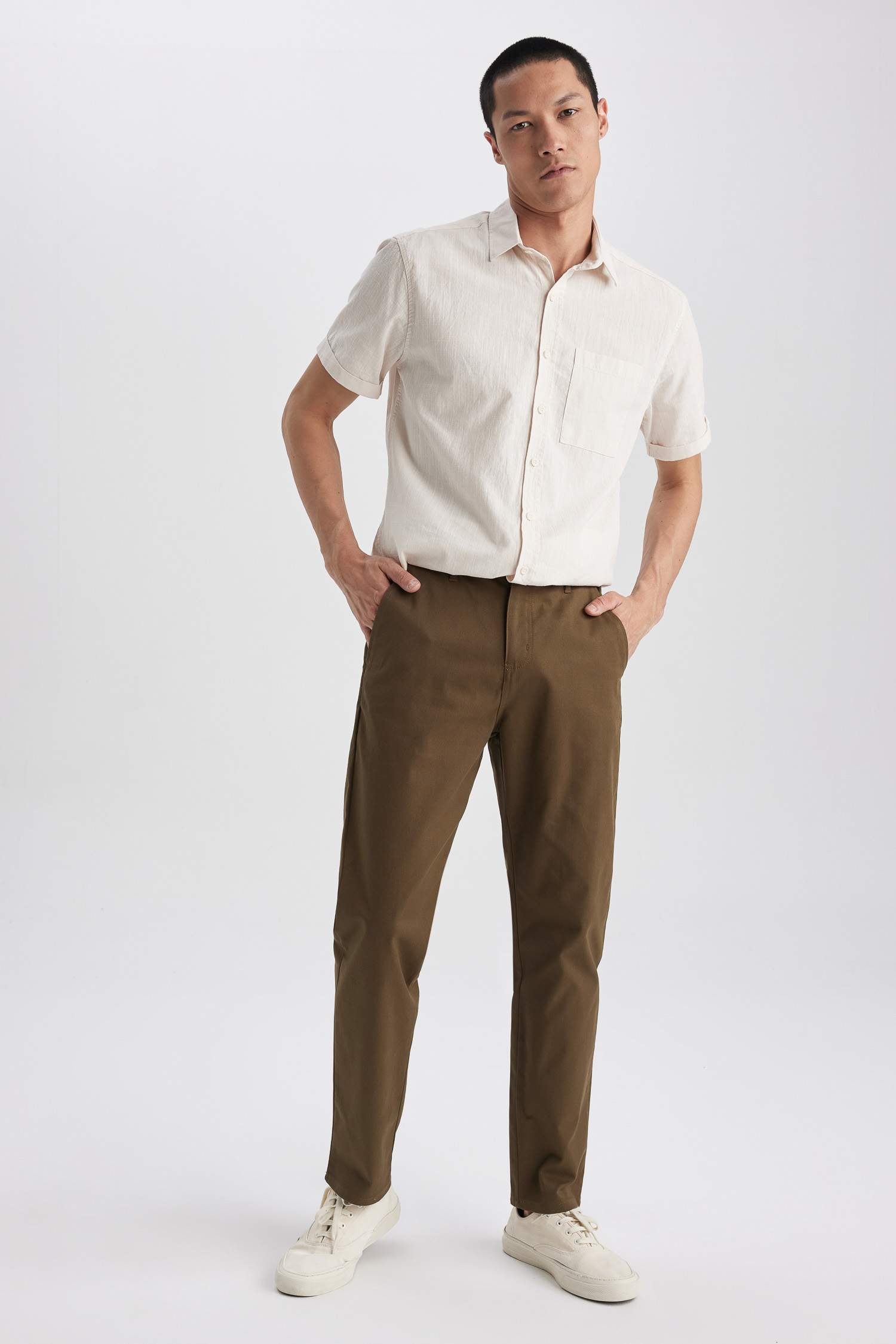 жаңа қалыпты пішім габардин тұрақты етек Шалбар