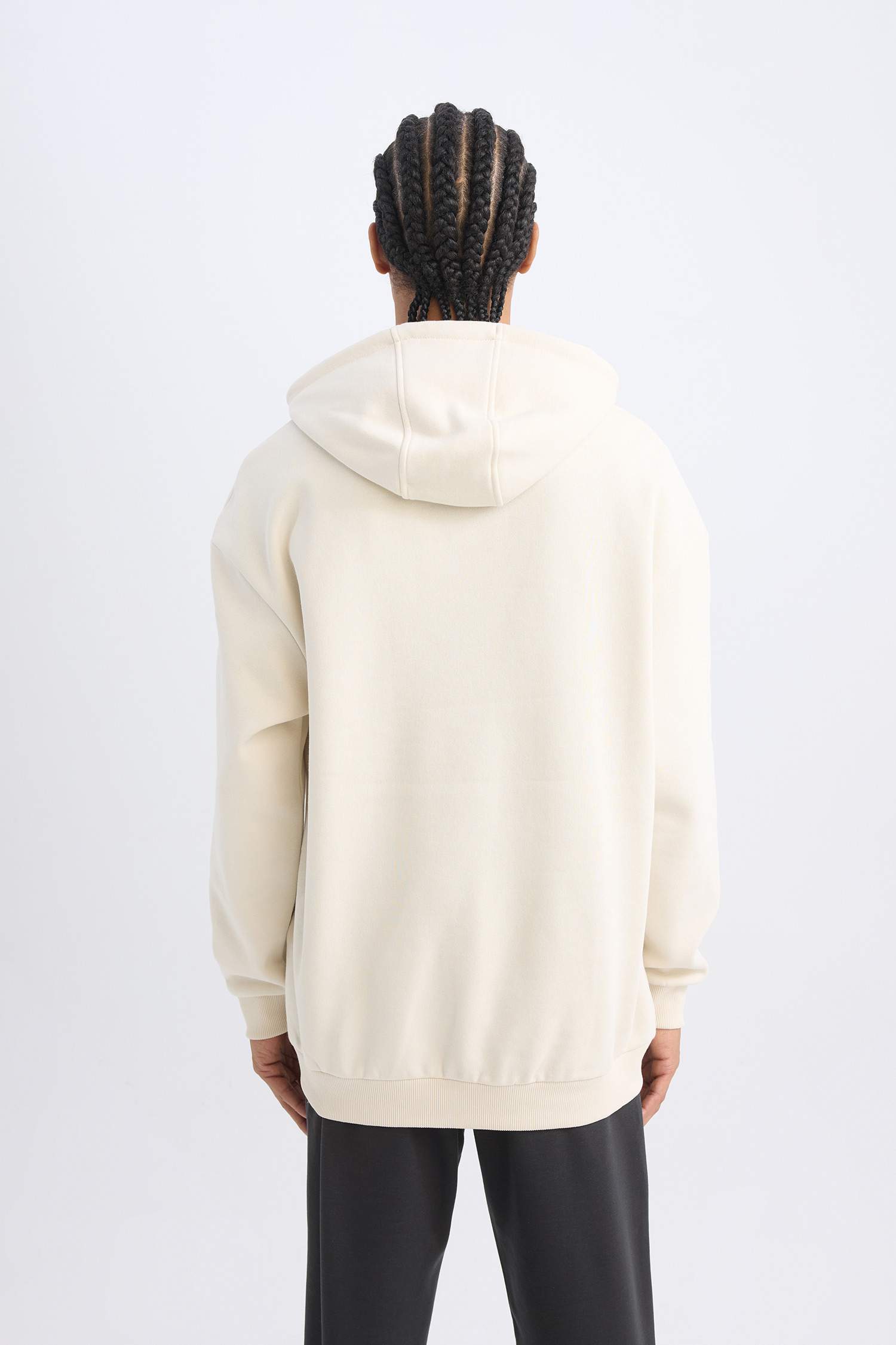 DeFactoFit NBA Chicago Bulls Boxy Fit Kapüşonlu Kalın Sweatshirt