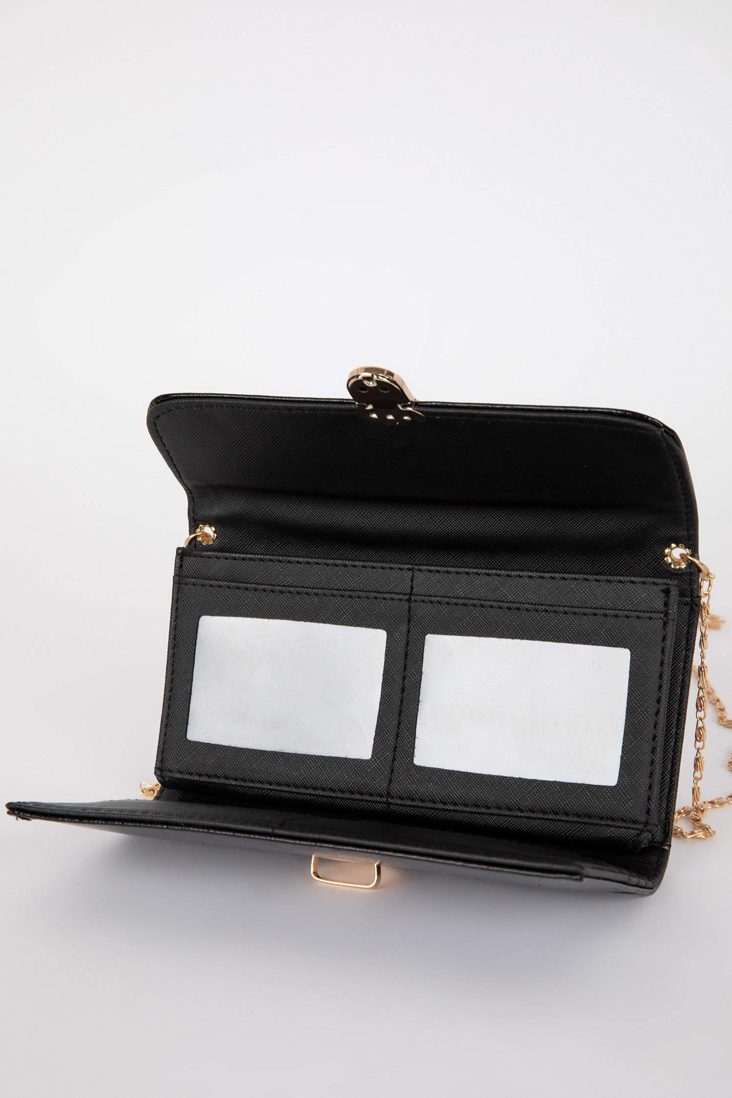 Kadın Zincir Askılı Suni Deri Cüzdan