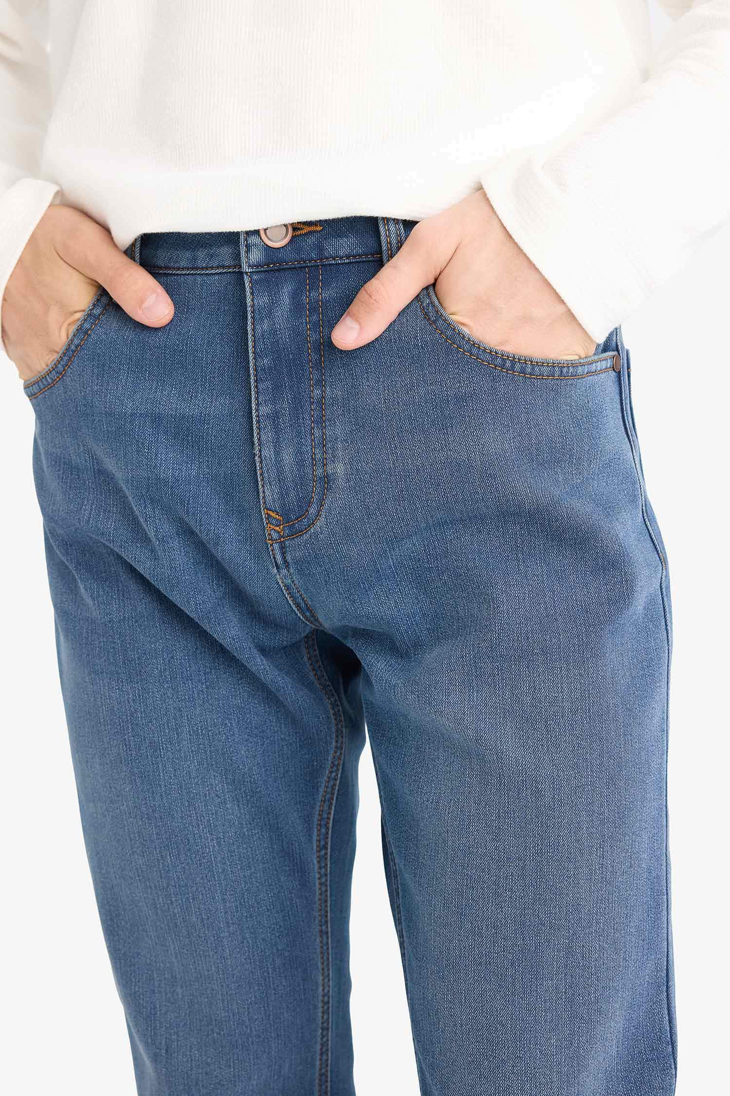 Джинсы Regular Fit Sergio с обычной талией, прямой низ