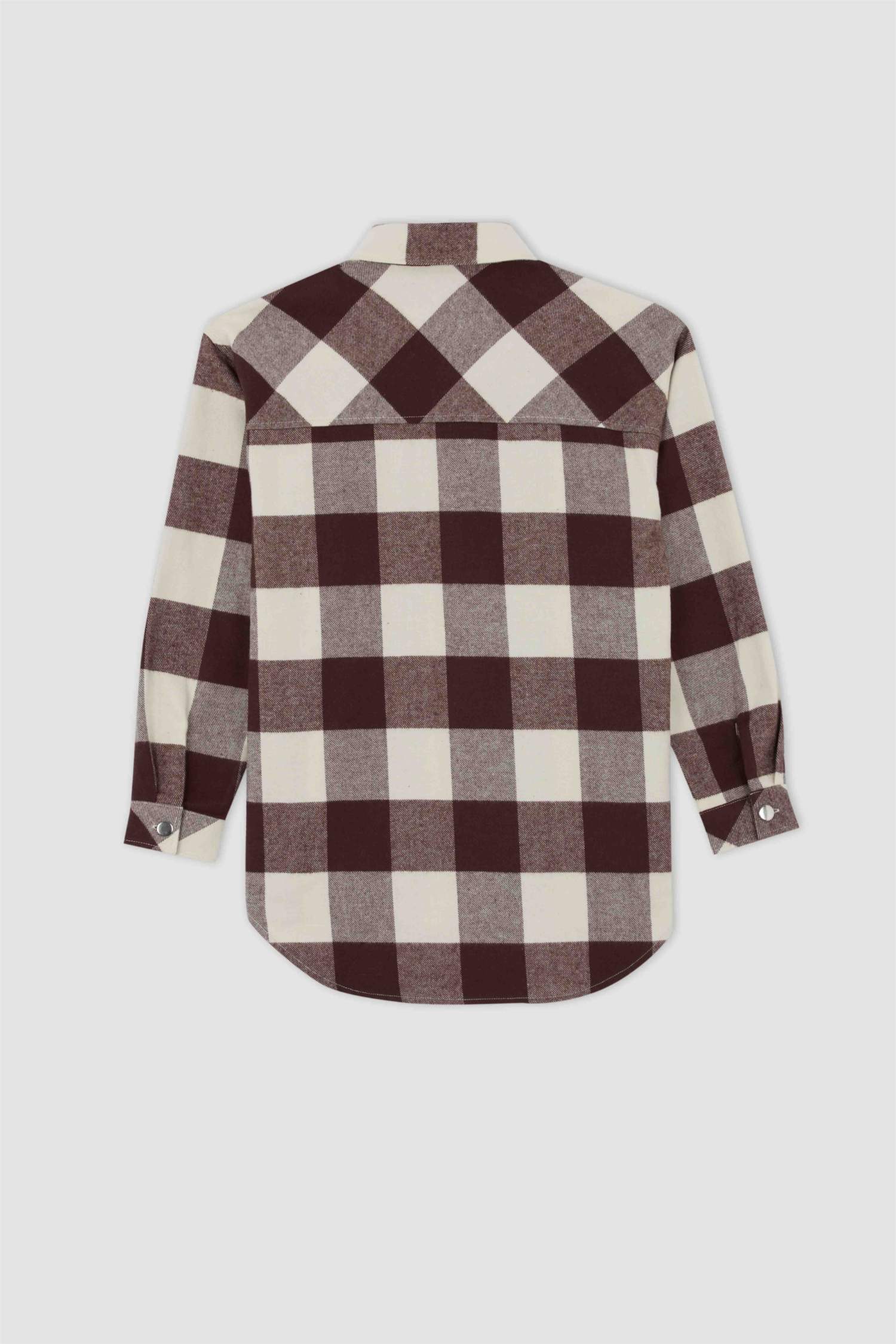 تونيك كم طويل أوفر سايز برقبة قميص