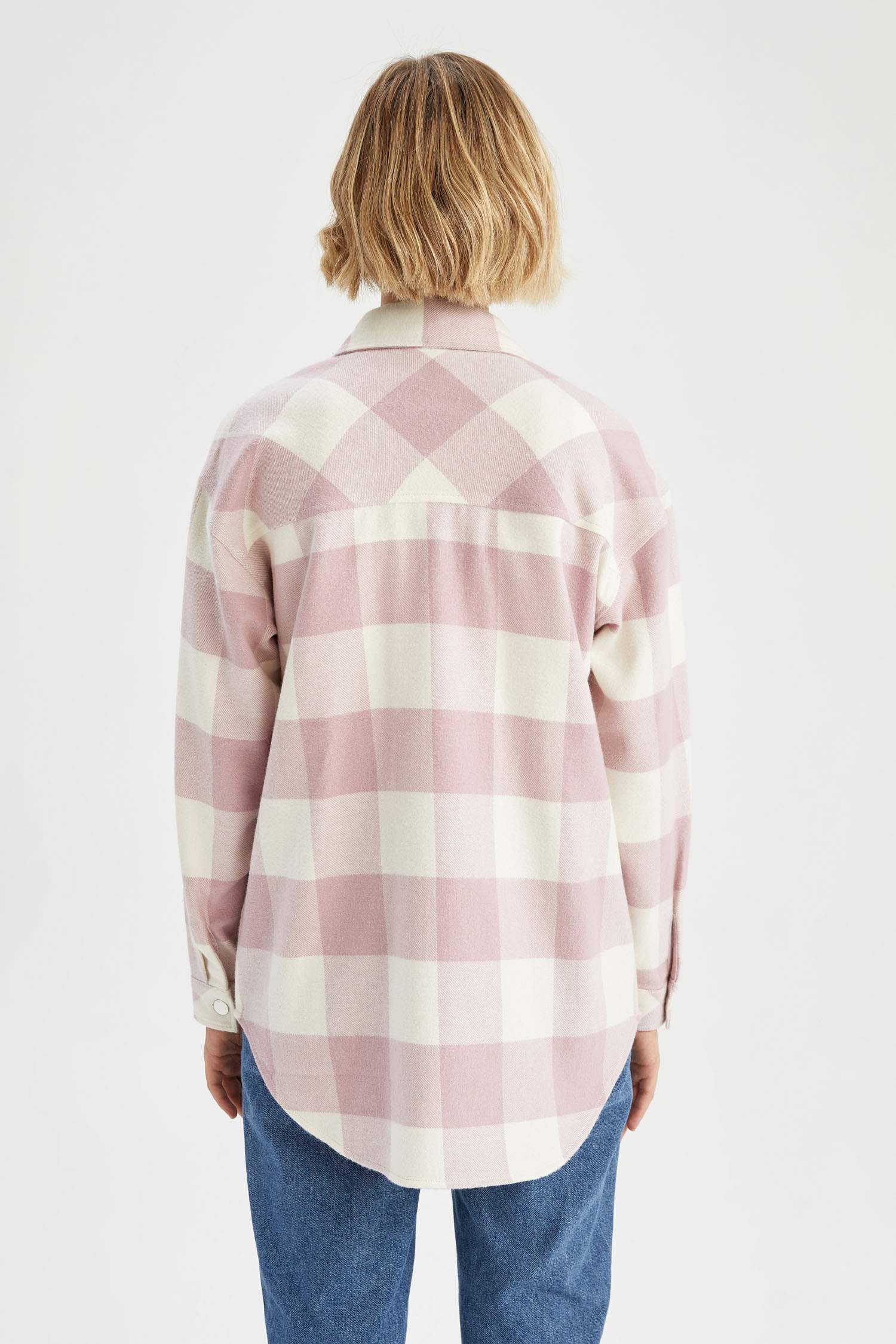 жейде мойыны фланель Ұзын Жеңді Туника