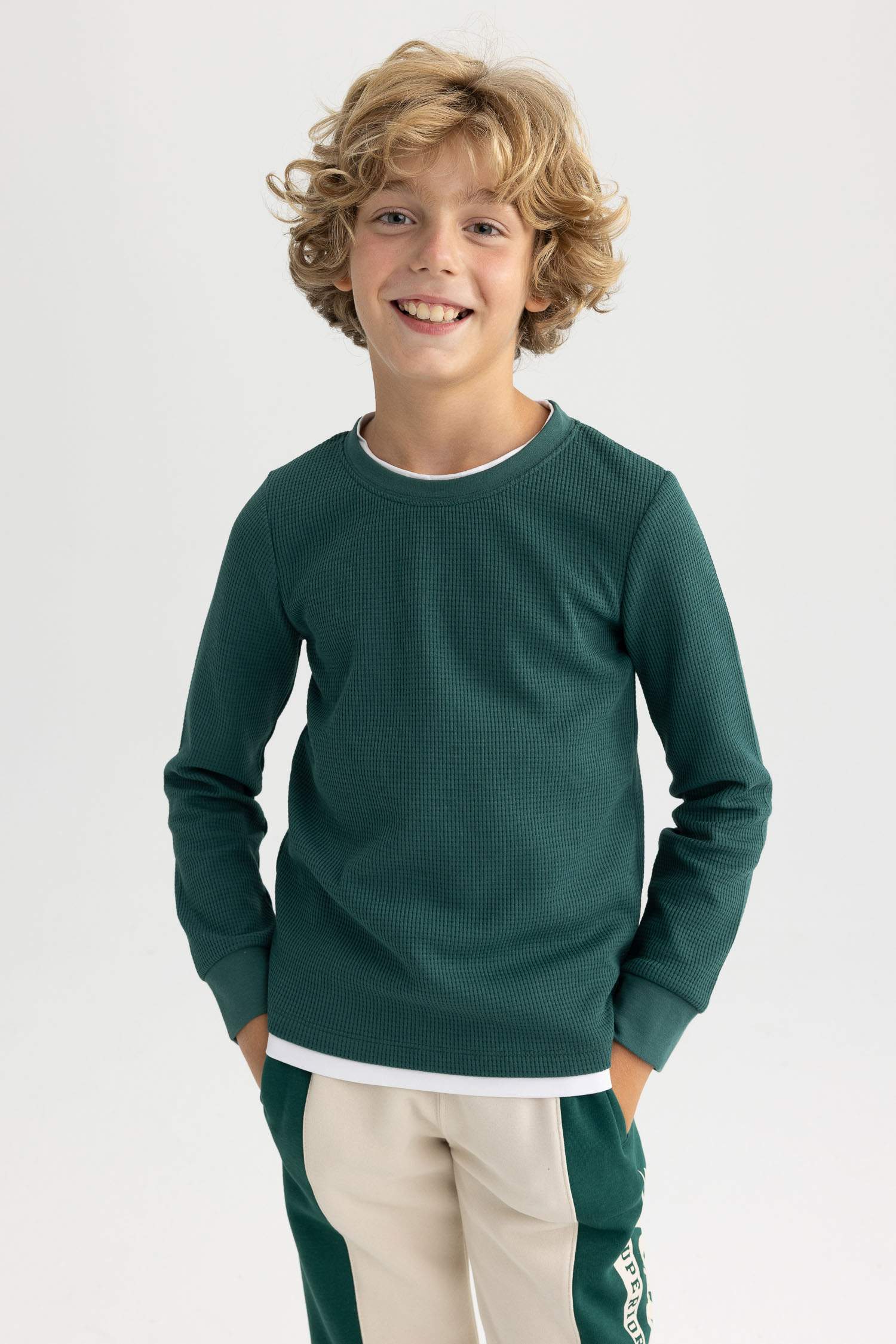 Кофта вафельная для мальчиков