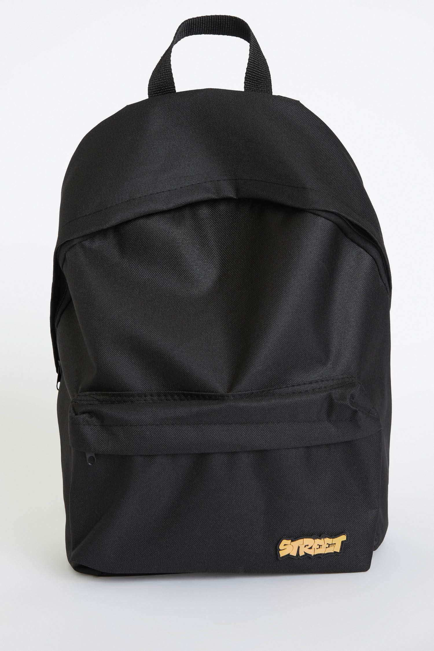 Black MAN Street Printed Backpack with Laptop Compartment 2336663 DeFacto