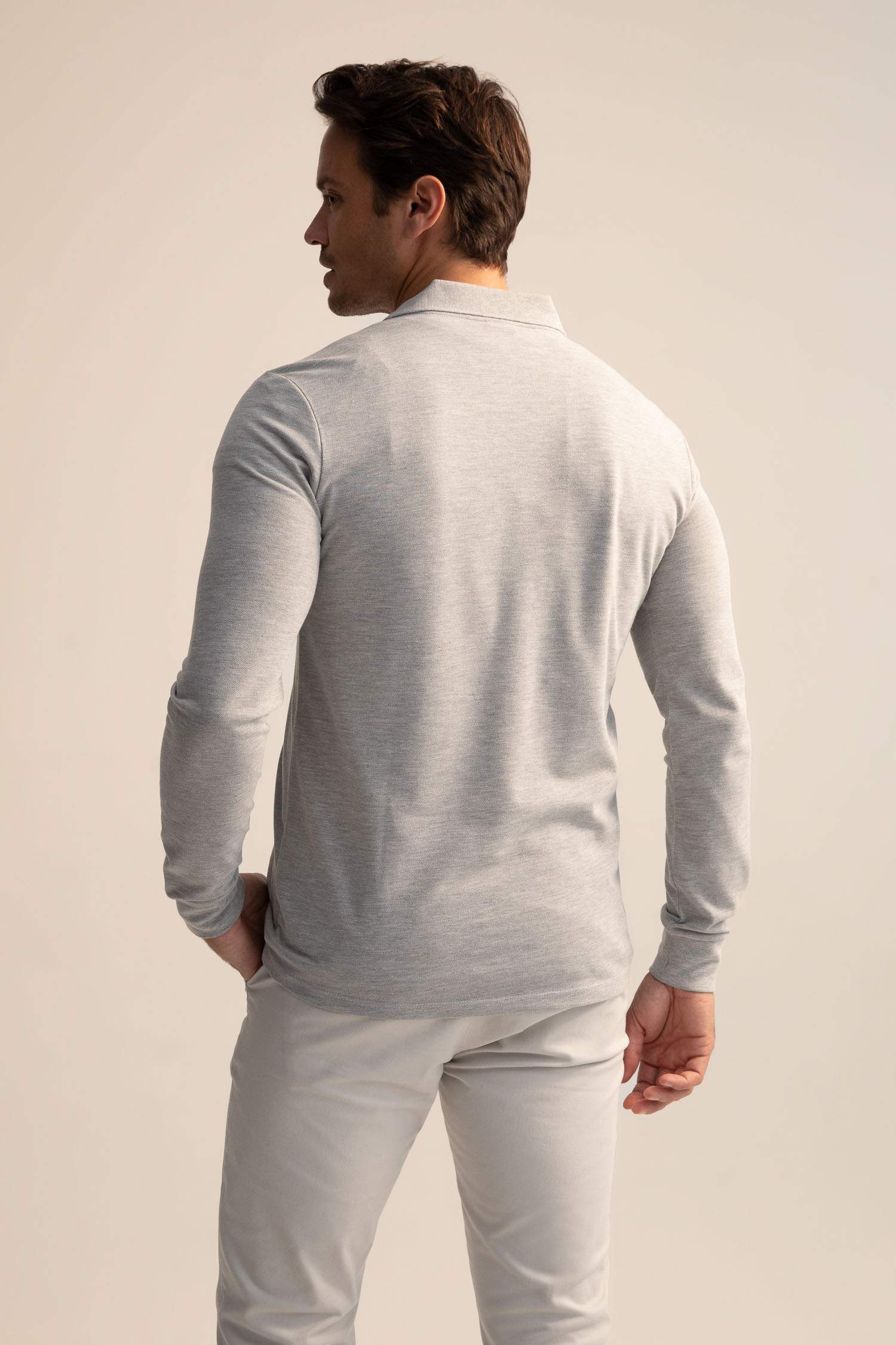 Футболка-поло приталенного кроя для мужчин