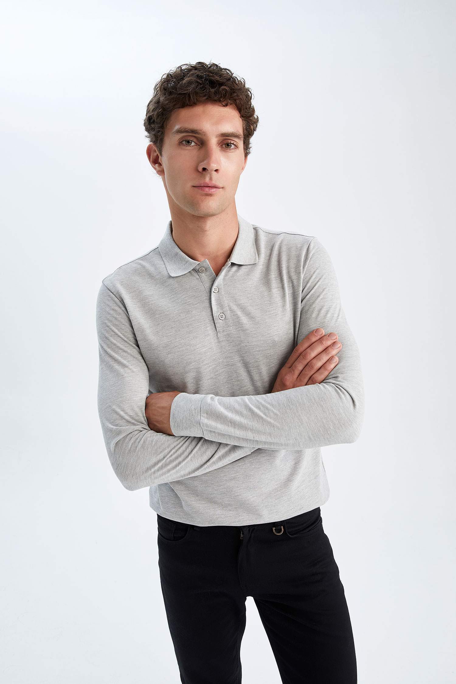 Футболка-поло приталенного кроя для мужчин