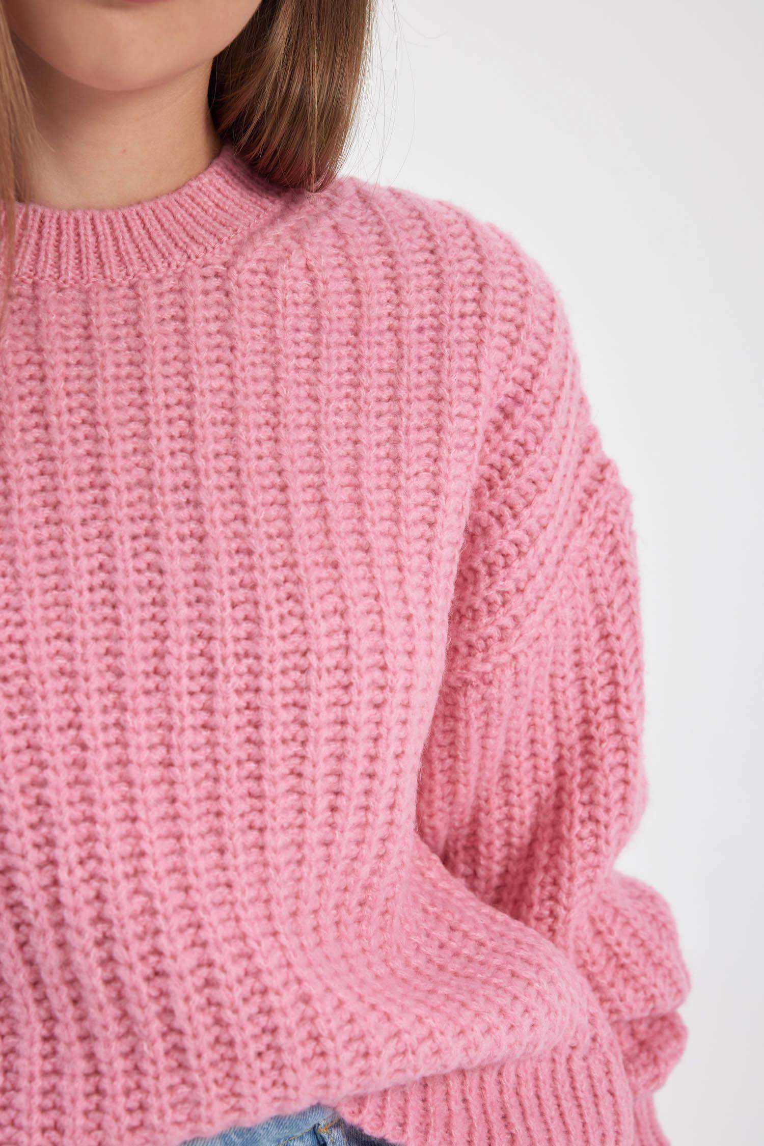 Coool Oversize Geniş Kalıp Bisiklet Yaka Triko Kazak