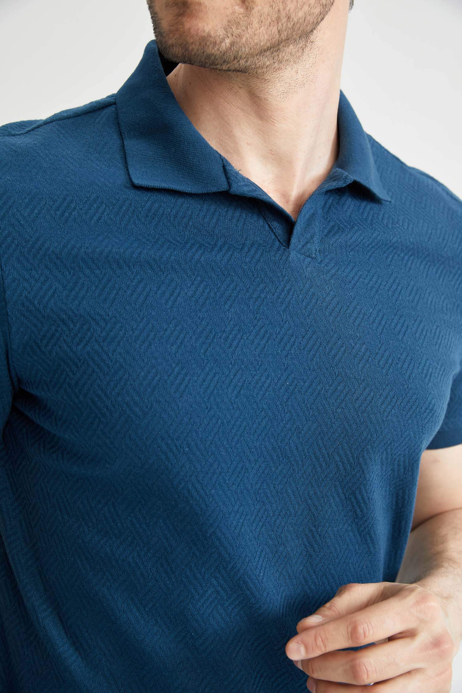 Modern Fit Polo Yaka Basic Kısa Kollu Tişört