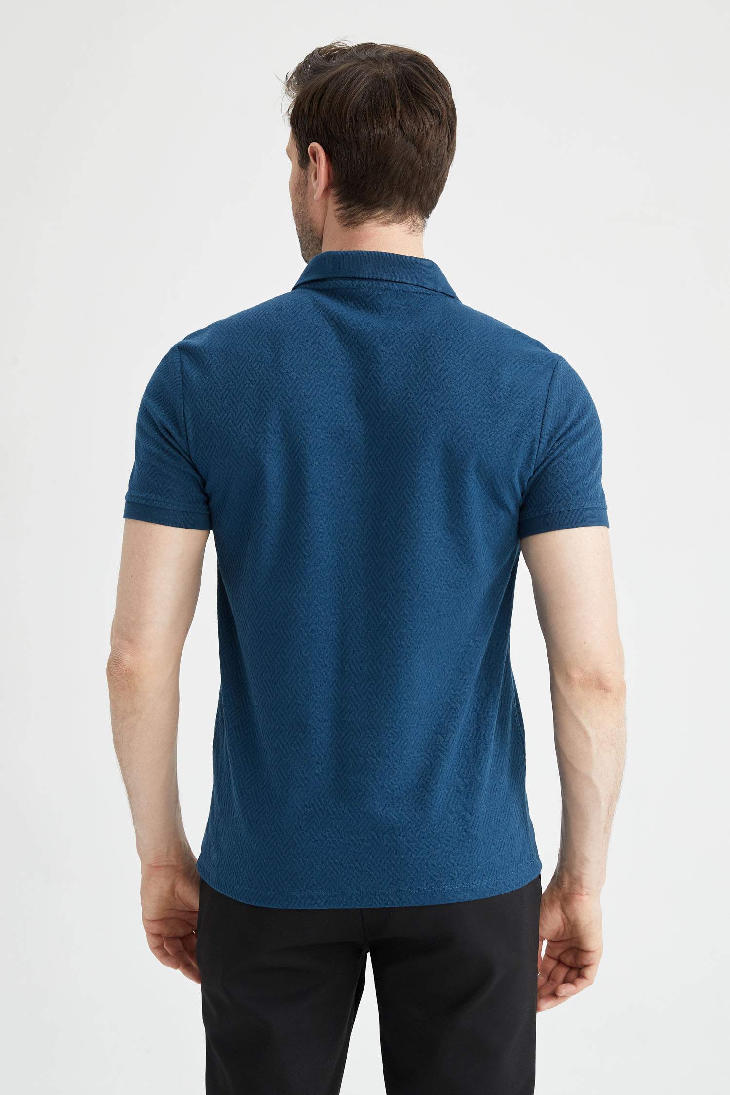 Modern Fit Polo Yaka Basic Kısa Kollu Tişört