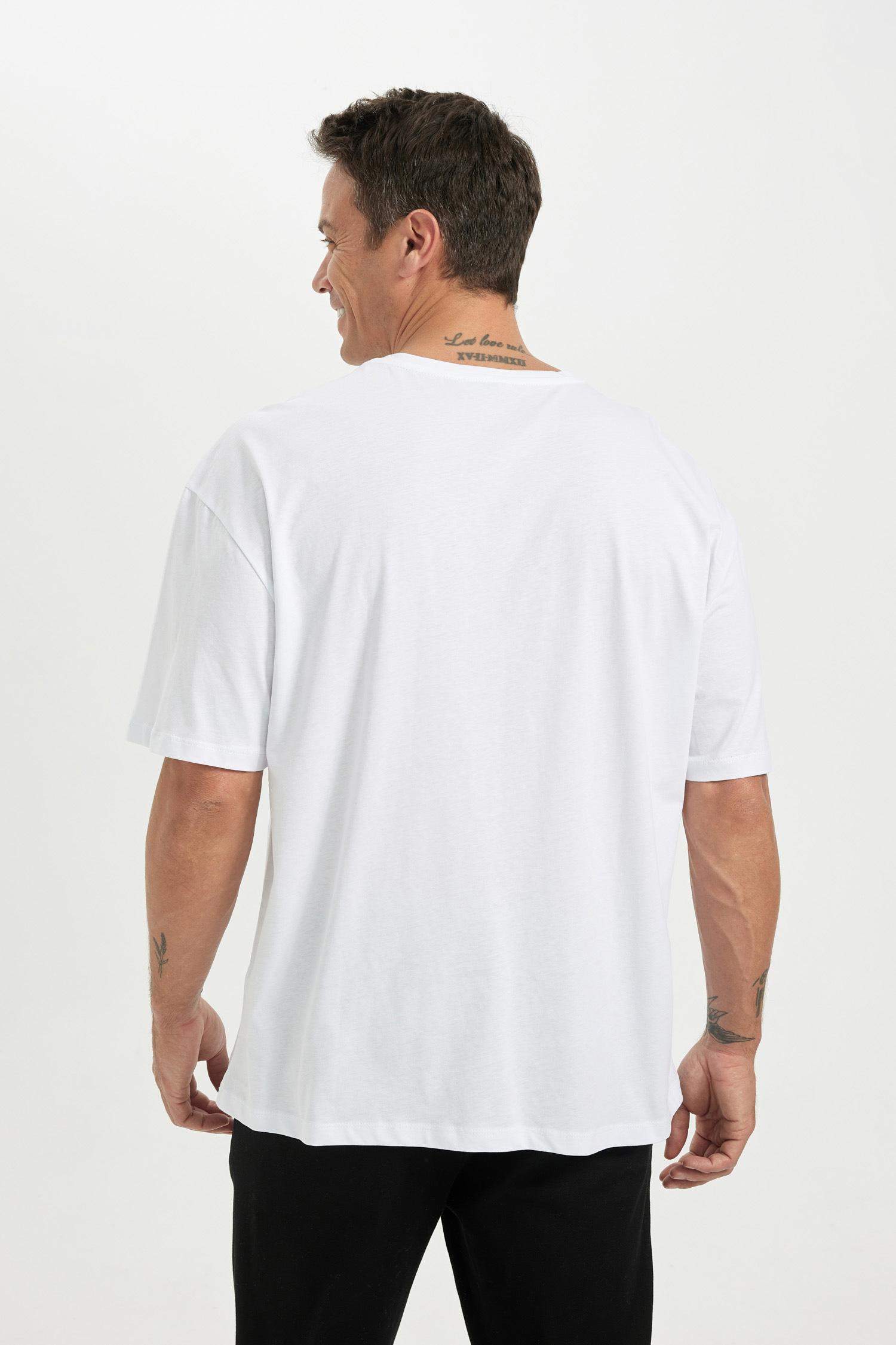 T-shirt à manches courtes Coupe Oversize Col rond 2