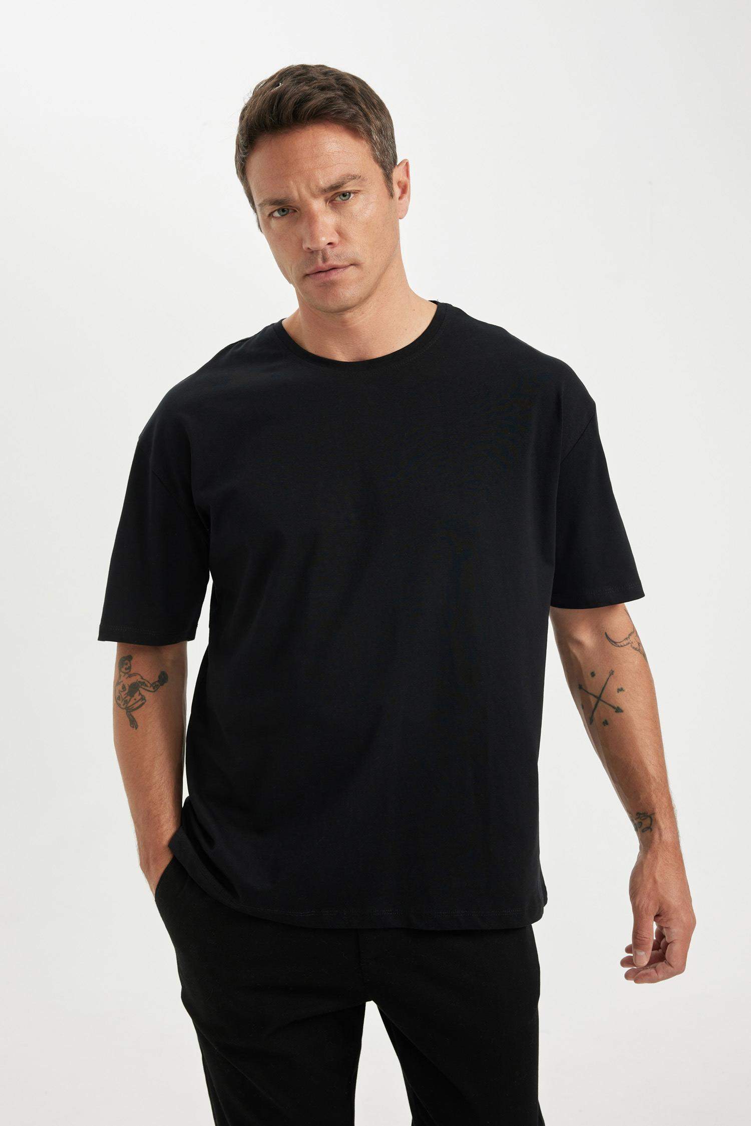 T-shirt à manches courtes Coupe Oversize Col rond 2