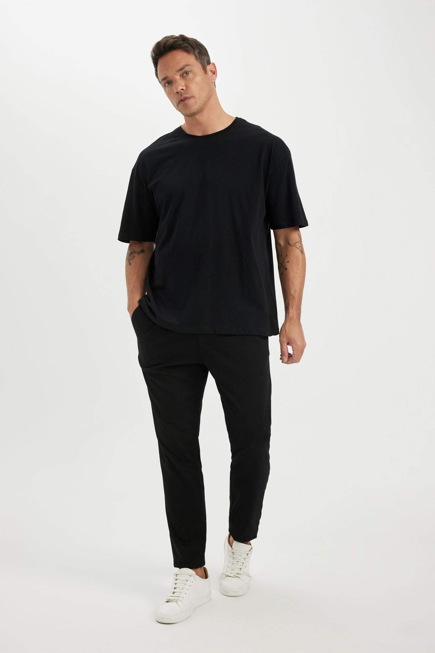 T-shirt à manches courtes Coupe Oversize Col rond 2