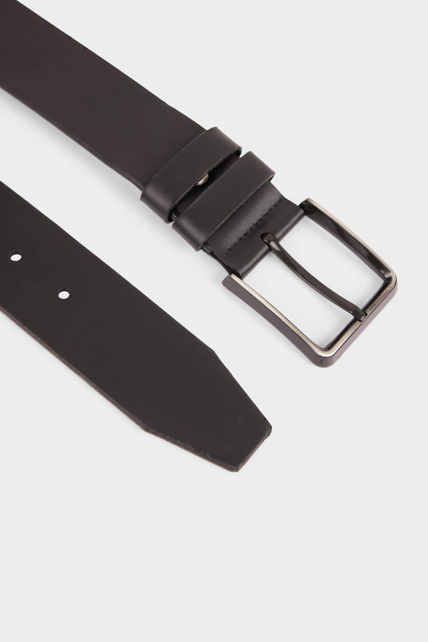 Erkek Dikdörtgen Toka Suni Deri Jean Kemeri