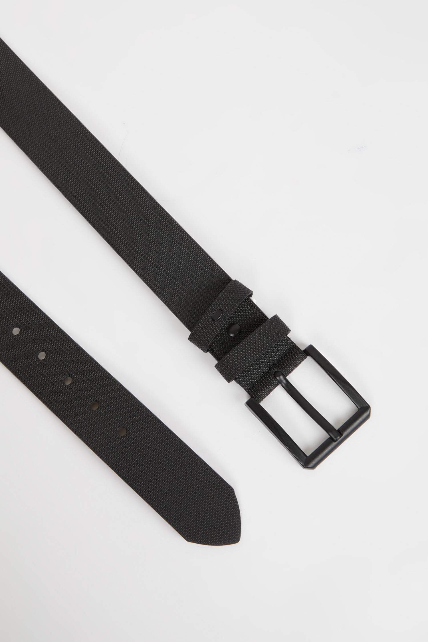 Erkek Dikdörtgen Toka Suni Deri Jean Kemeri