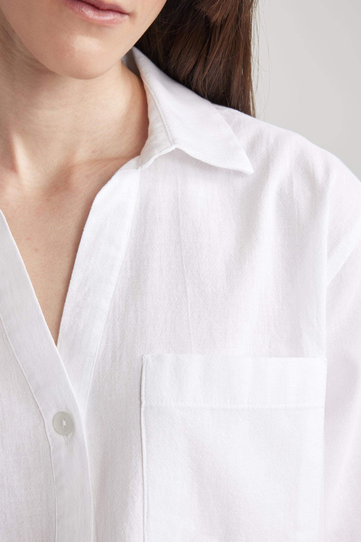 White Short Sleeve Linen Jacket, WHISTLES