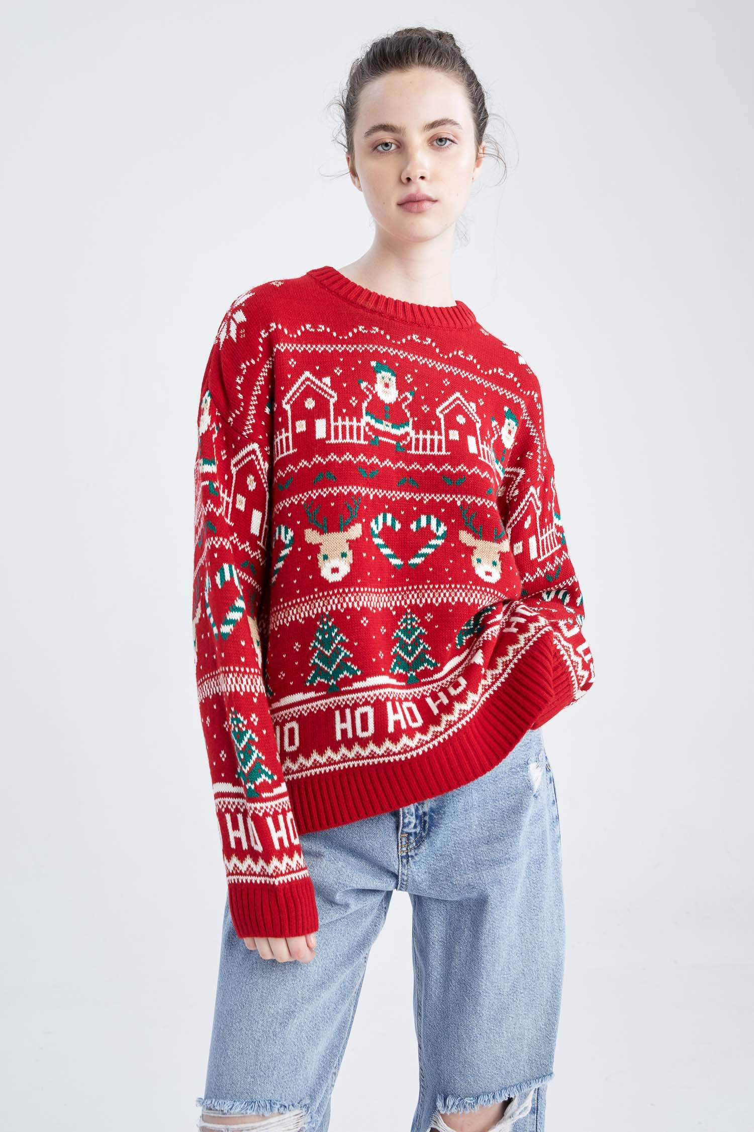 Women Sweatshirts Pullover Tops Christmas Snowman Crewneck Long Sleeve Jumper Sweater Casual Shirts Tunics Blouse 