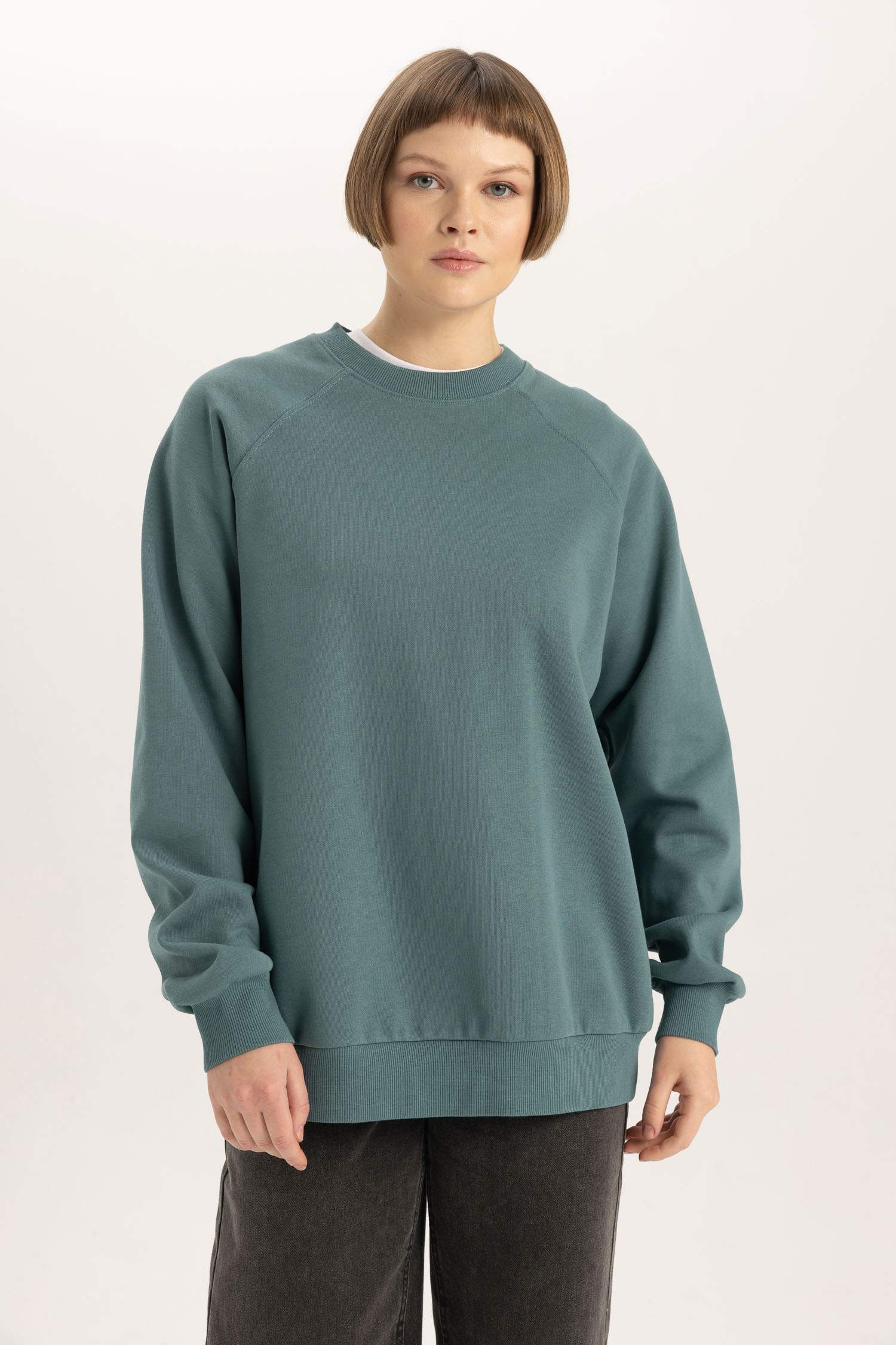 سويت شيرت اوفر سايز قماش سميك