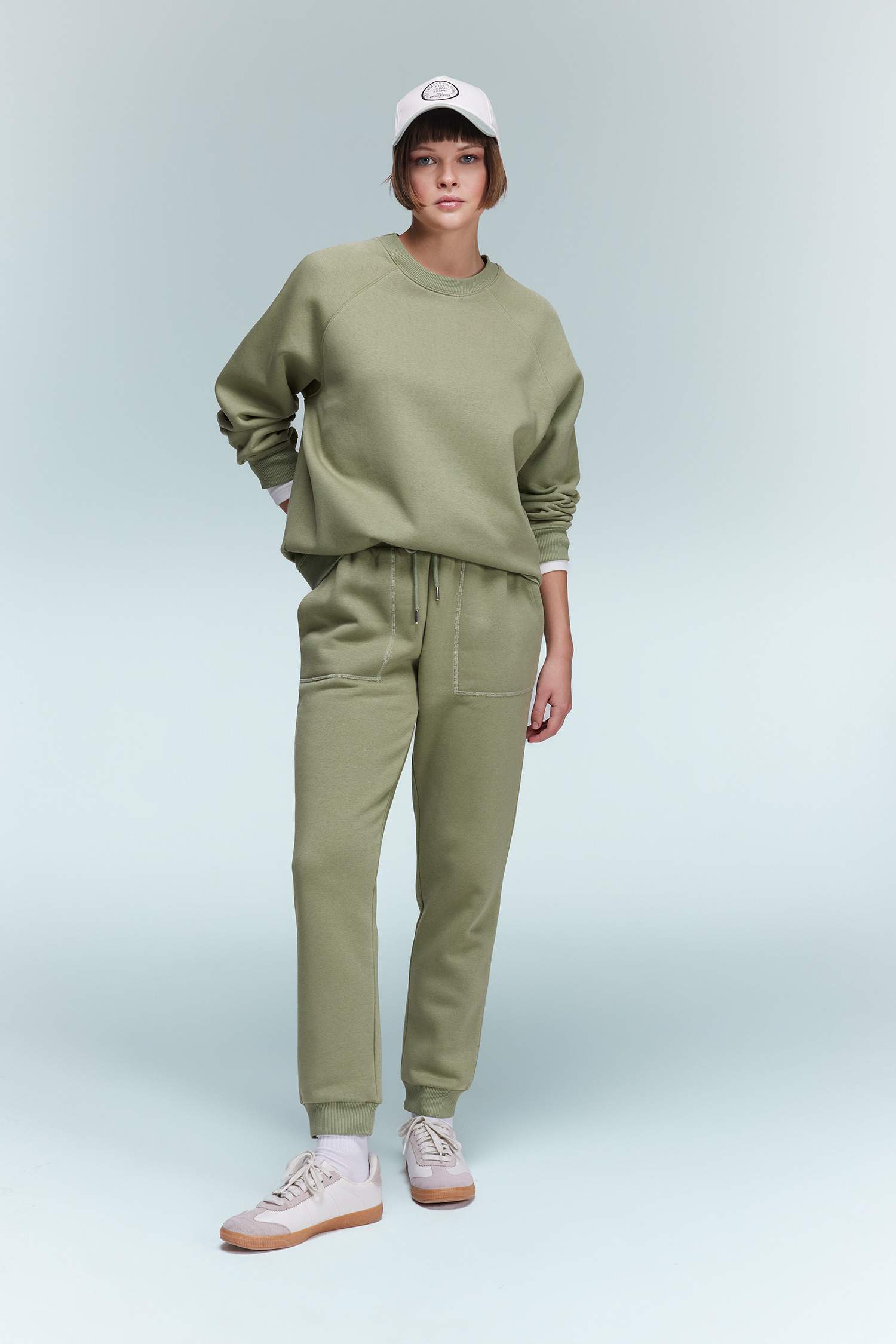 Regular Fit Jogger Kışlık Eşofman Altı Basic Düz Beli Lastikli Bağcıklı Cepli