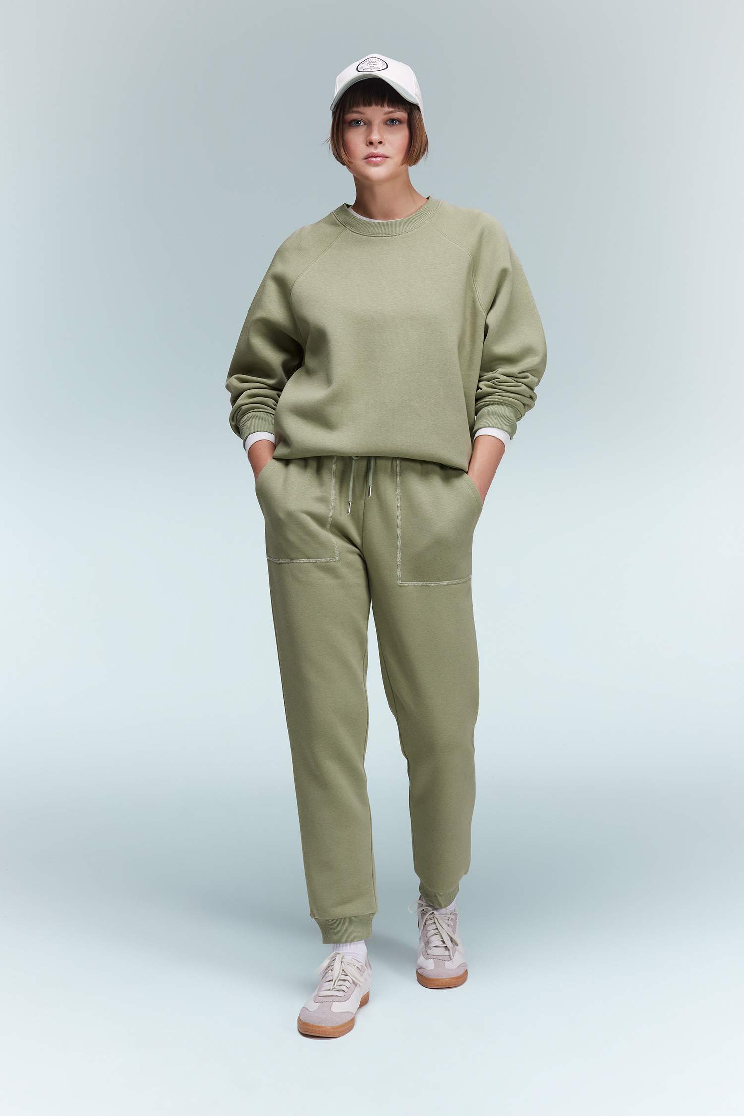 Regular Fit Jogger Kışlık Eşofman Altı Basic Düz Beli Lastikli Bağcıklı Cepli