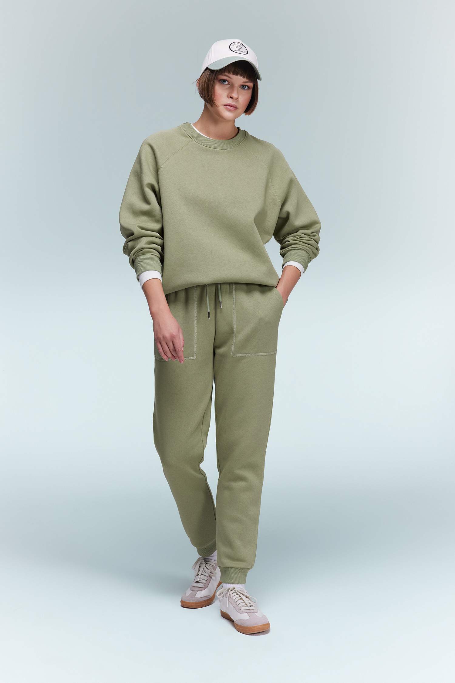 Regular Fit Jogger Kışlık Eşofman Altı Basic Düz Beli Lastikli Bağcıklı Cepli