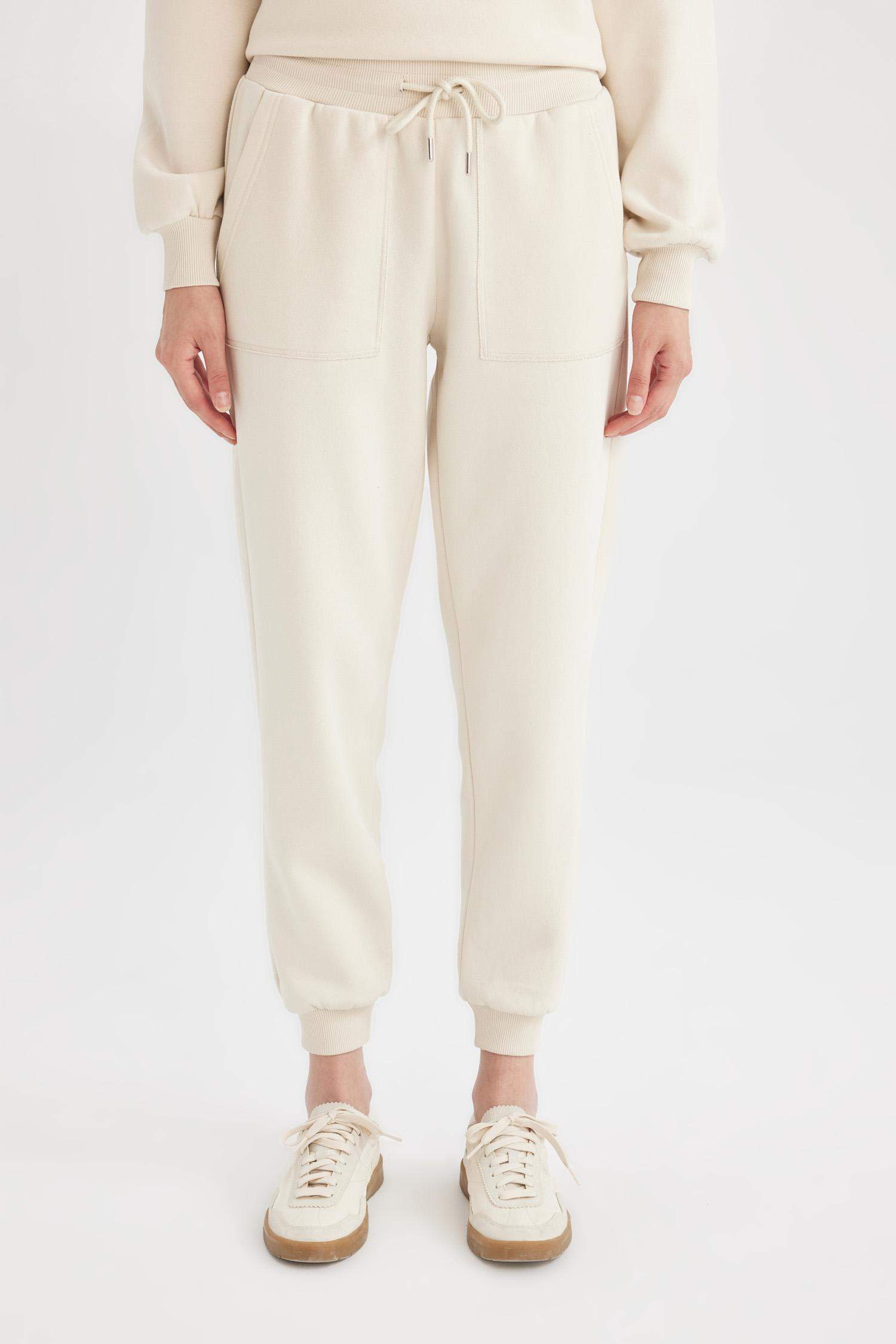 سروال سويت بانتس جوجر تقيل سامبل قصة عادية و رباط