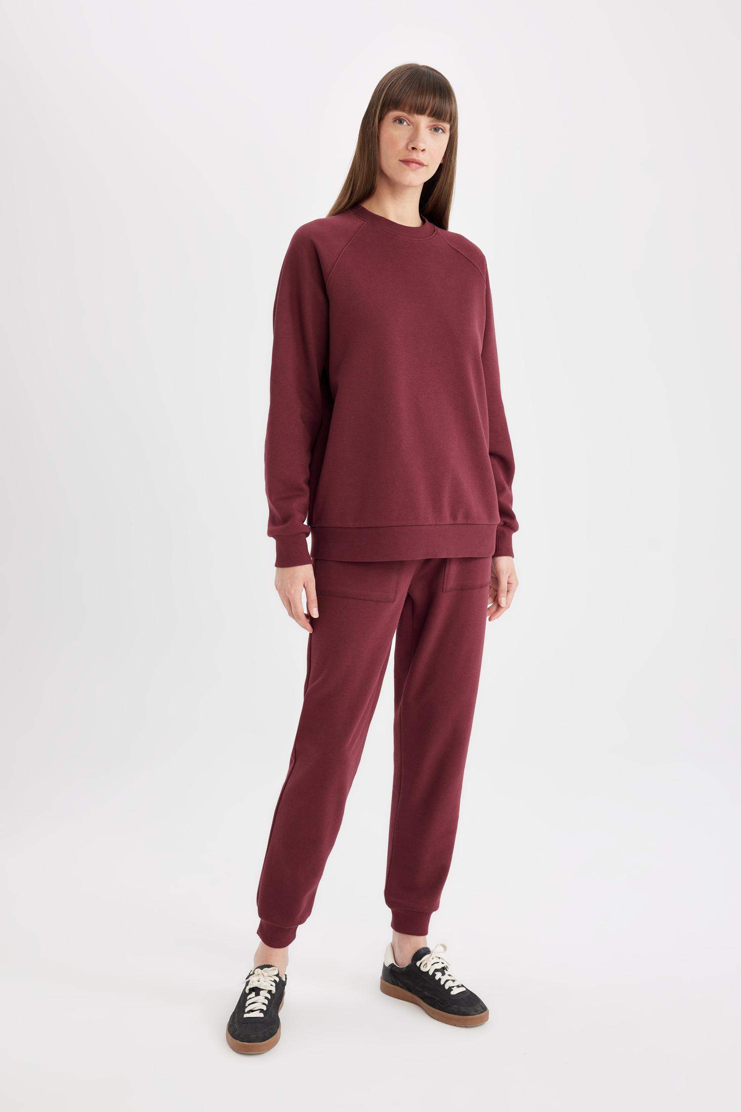 Regular Fit Jogger Eşofman Altı Basic Düz Beli Lastikli Bağcıklı Cepli