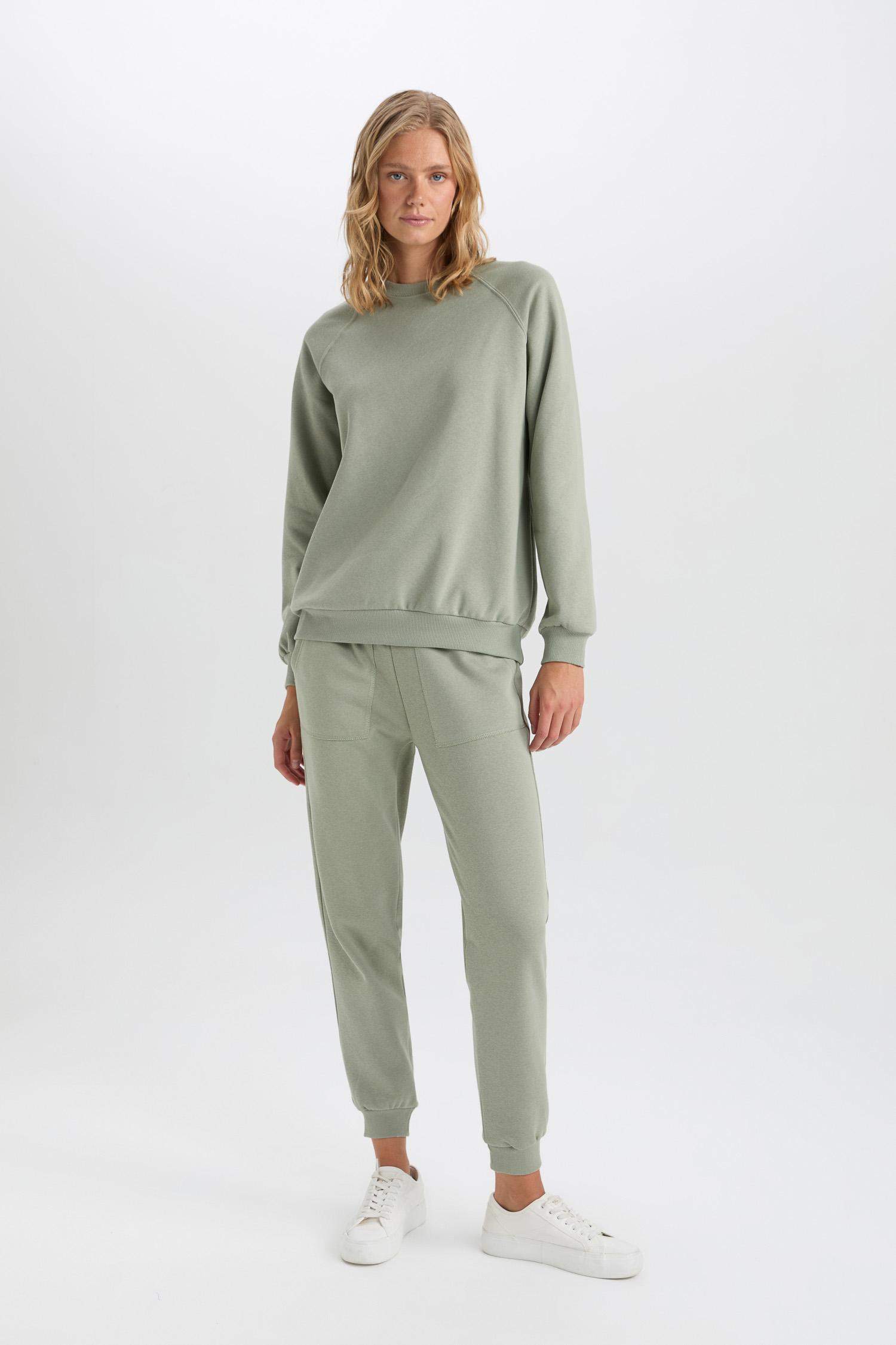 Regular Fit Jogger Kışlık Eşofman Altı Basic Düz Beli Lastikli Bağcıklı Cepli