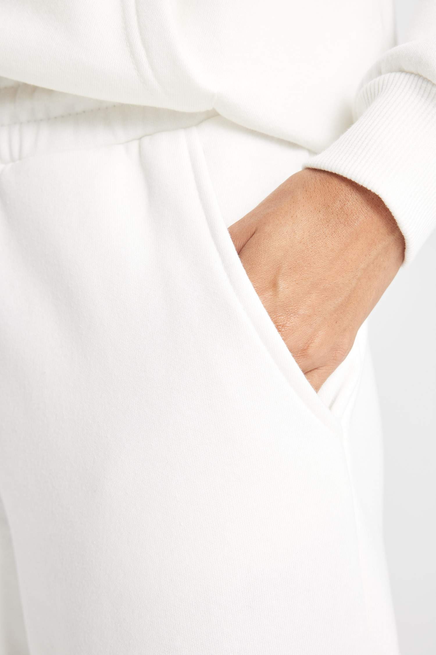 Jogger Kalın Eşofman Altı Beli Paçası Lastikli Bağcıklı Cepli