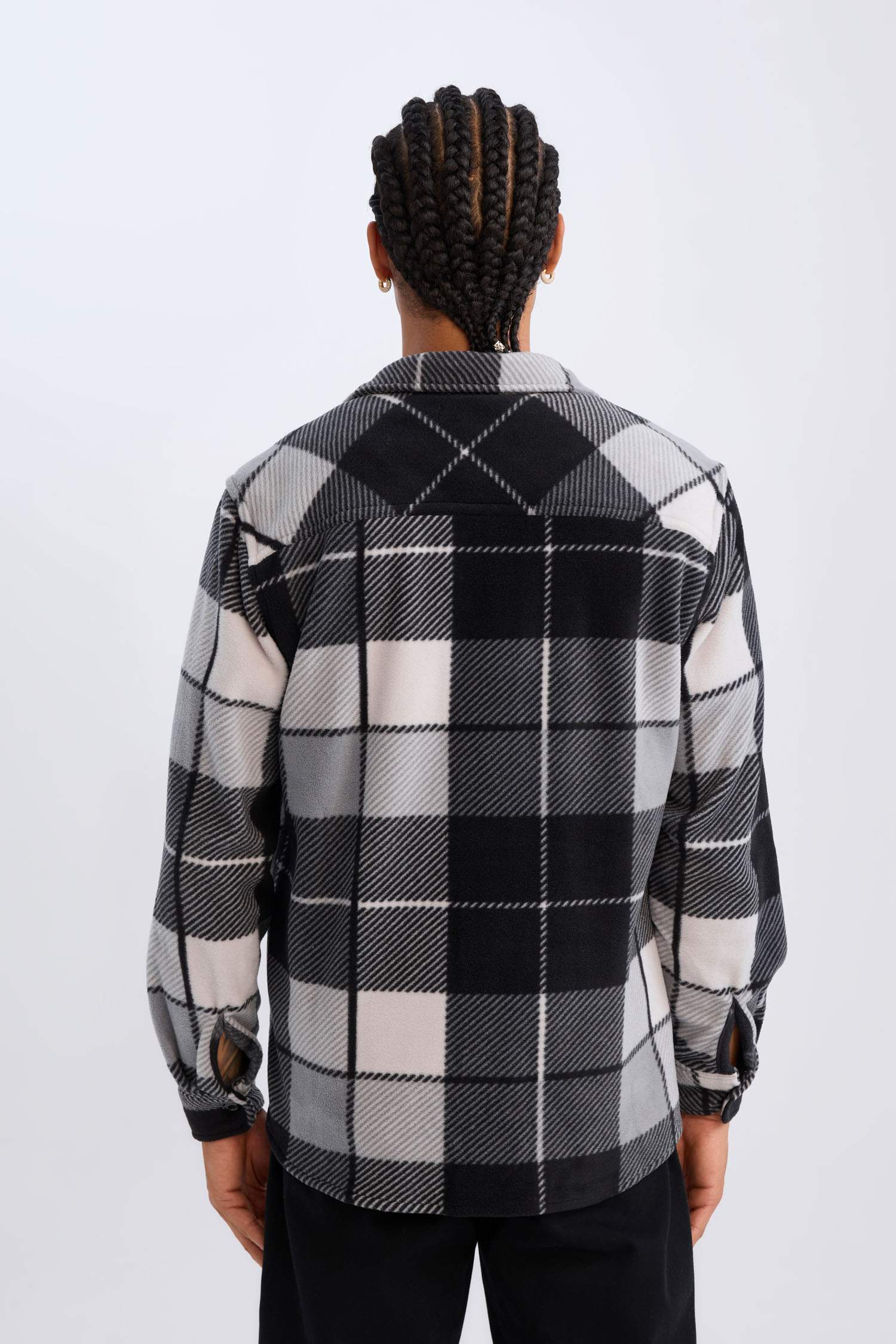 Regular Fit Kareli Polar Uzun Kollu Gömlek