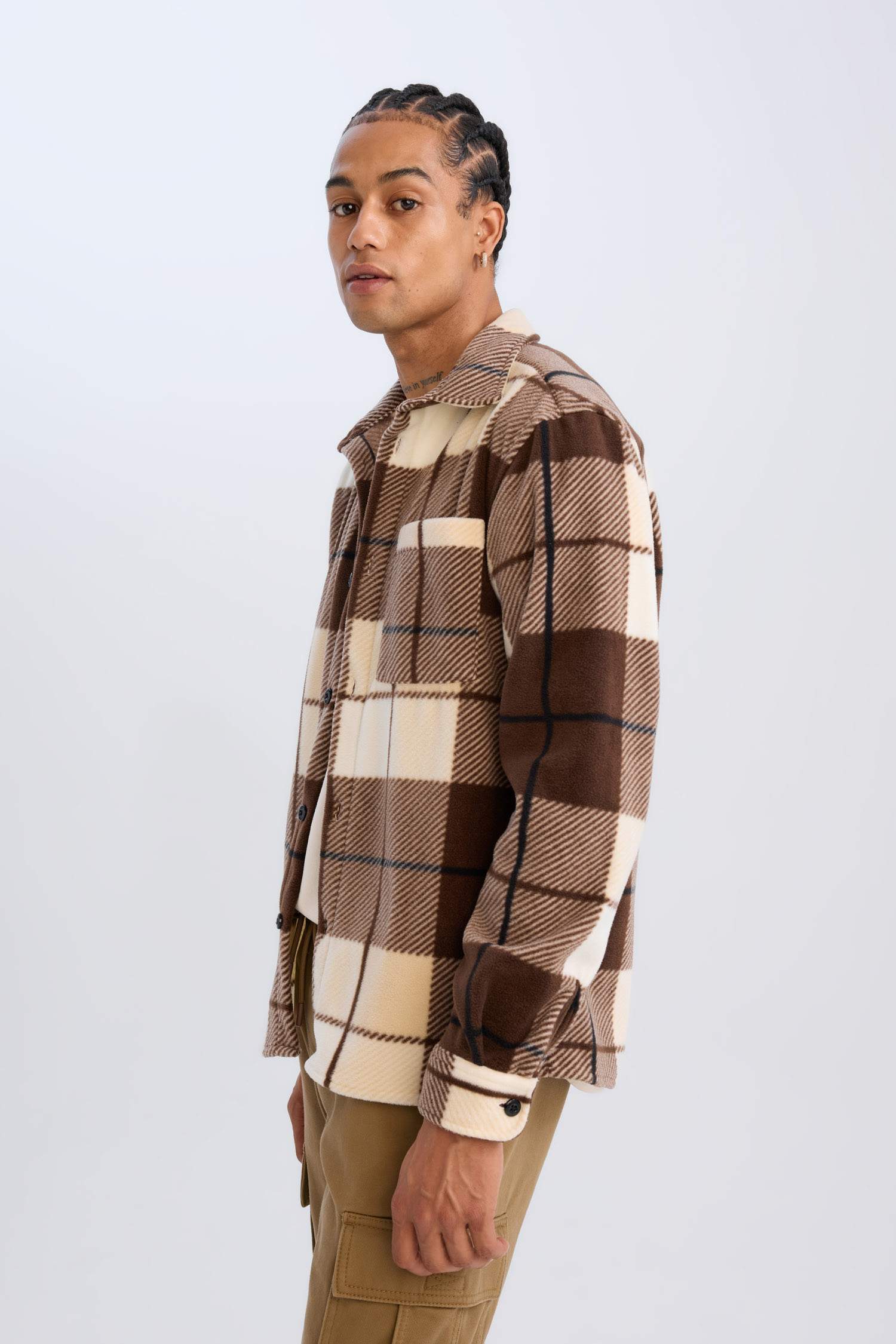 Regular Fit Kareli Polar Uzun Kollu Gömlek