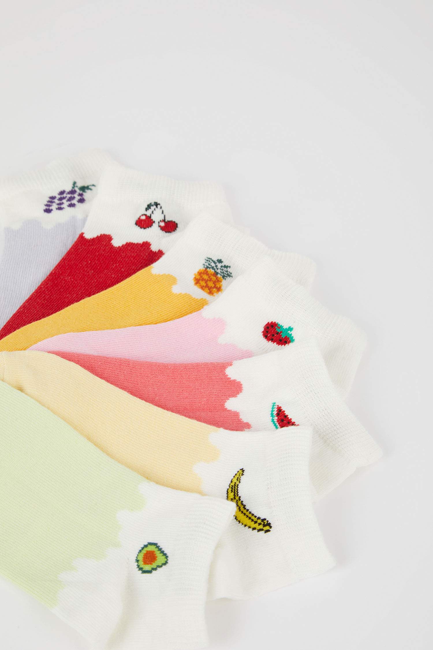 Kız Çocuk 7'li Pamuklu Patik Çorap