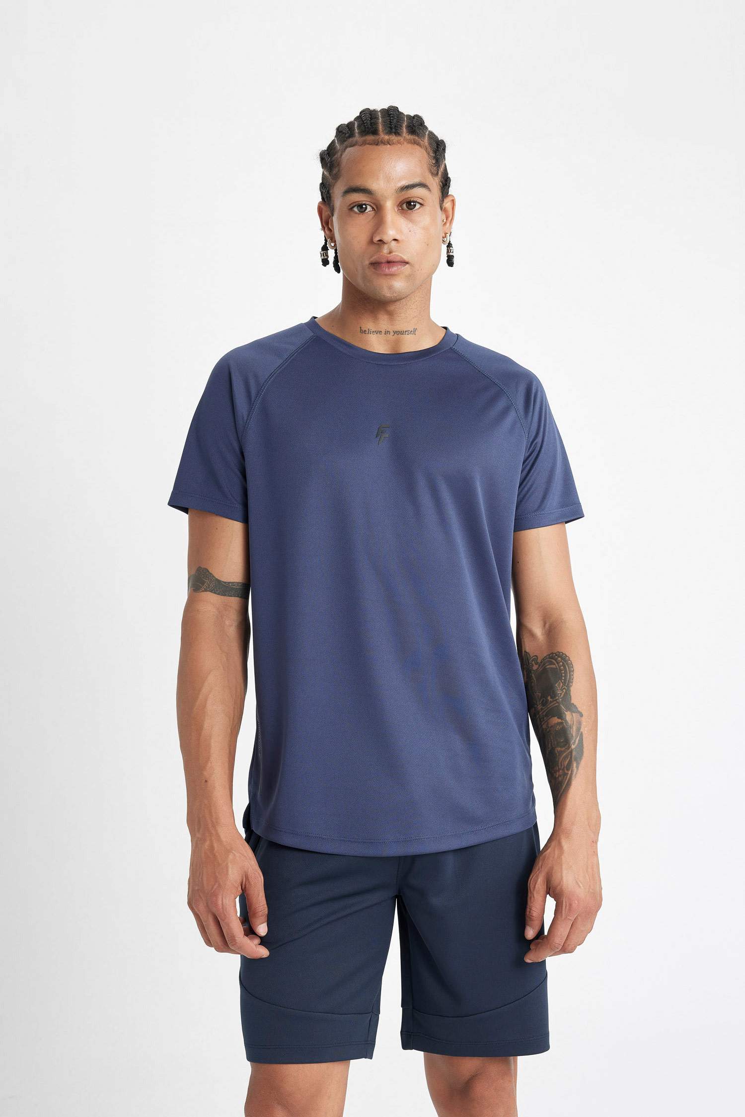 DeFactoFit Slim Fit Crew Neck Printed Sports T-Shirt