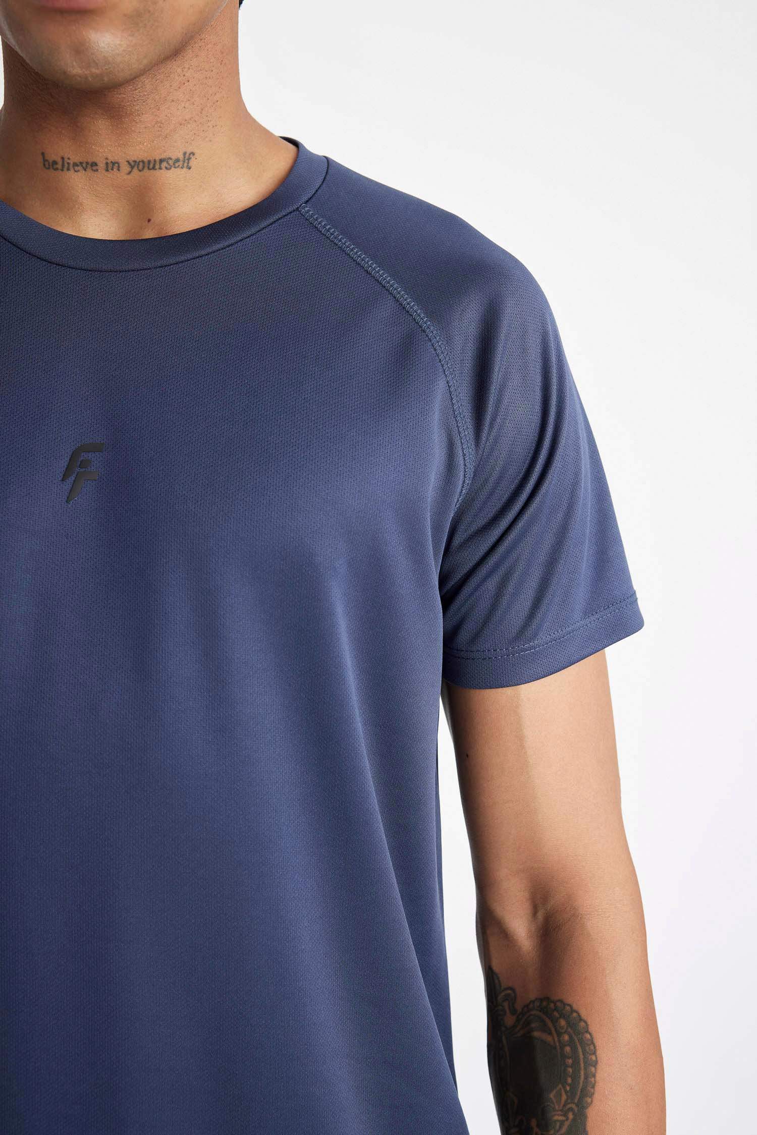 DeFactoFit Slim Fit Crew Neck Printed Sports T-Shirt