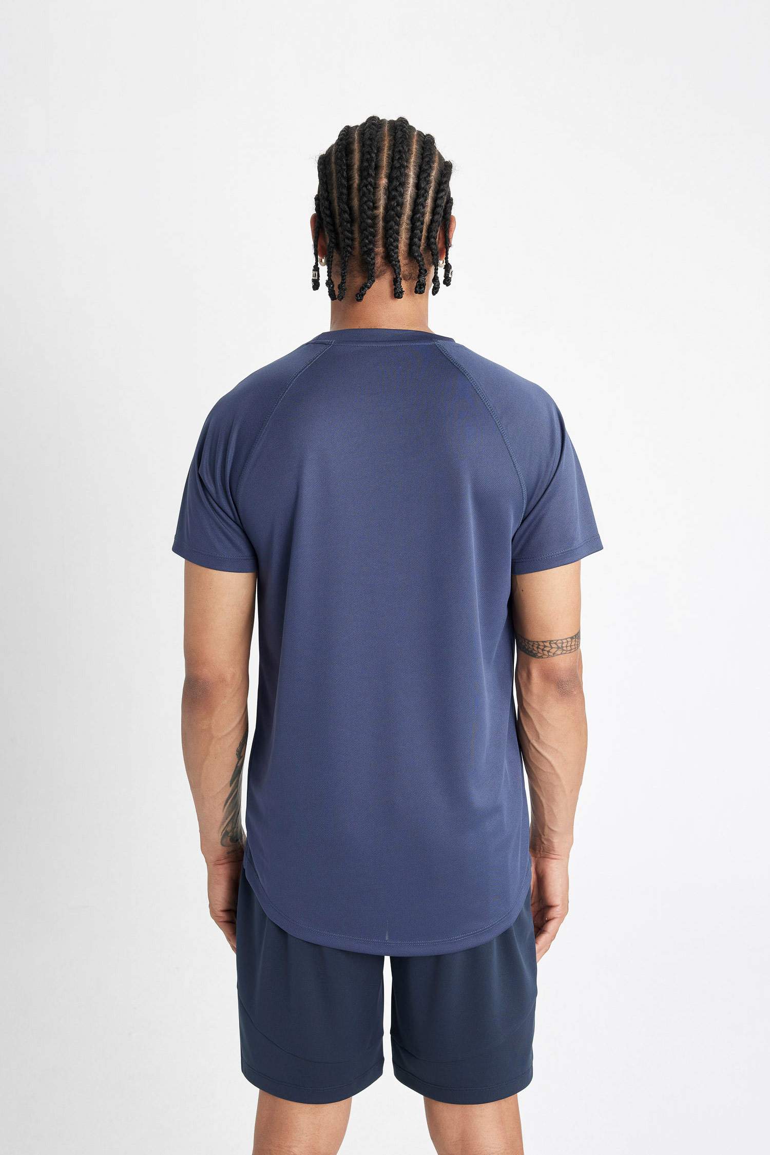 DeFactoFit Slim Fit Crew Neck Printed Sports T-Shirt