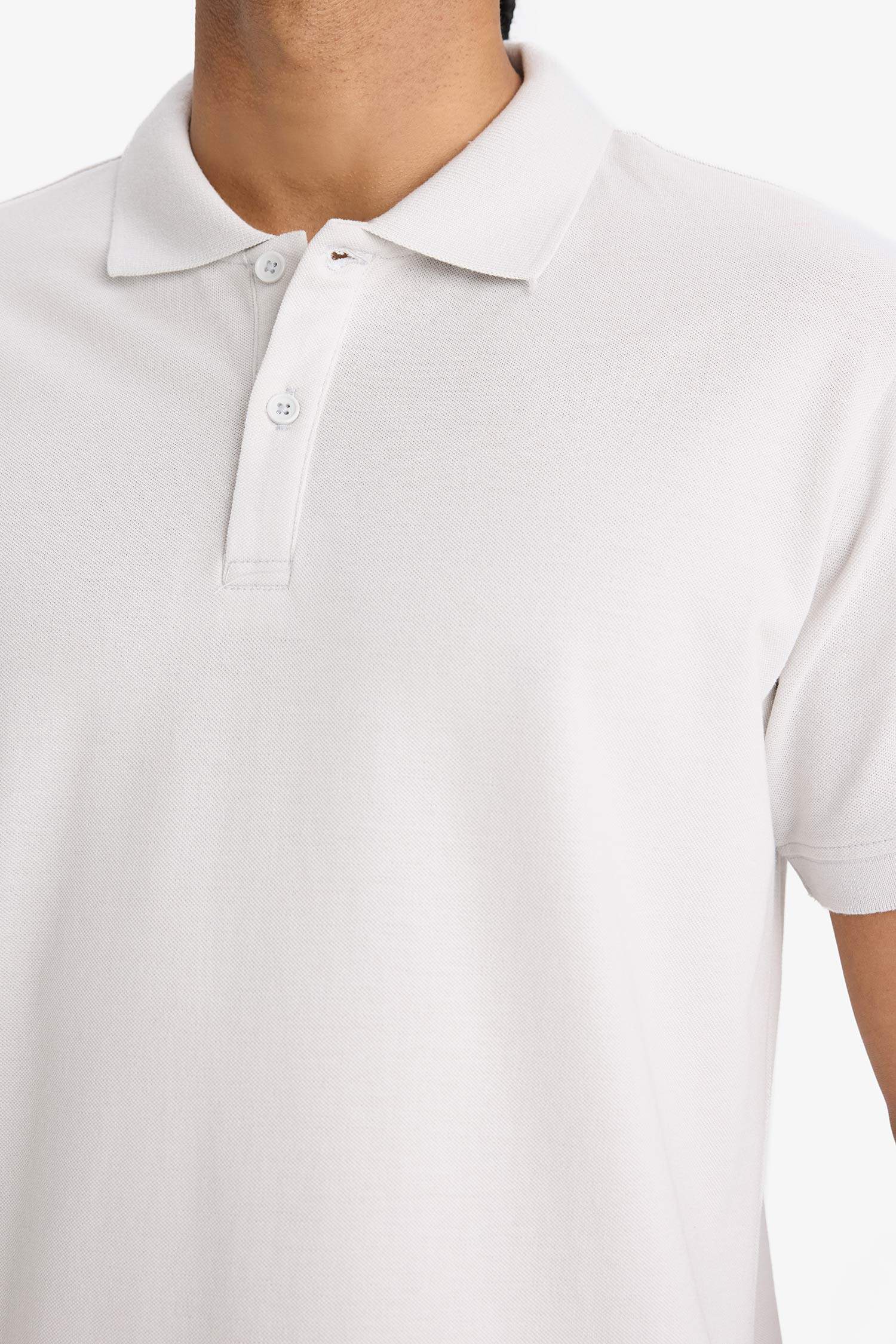 DeFactoFit Slim Fit Polo Neck T-Shirt