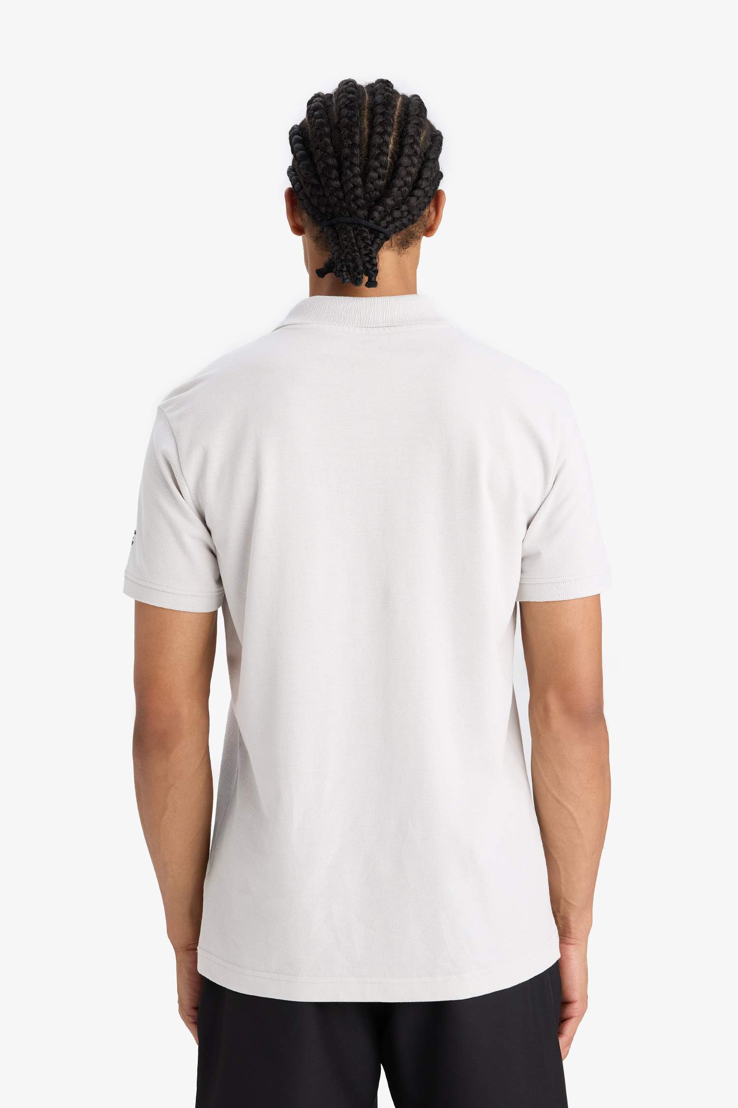 DeFactoFit Slim Fit Polo Neck T-Shirt