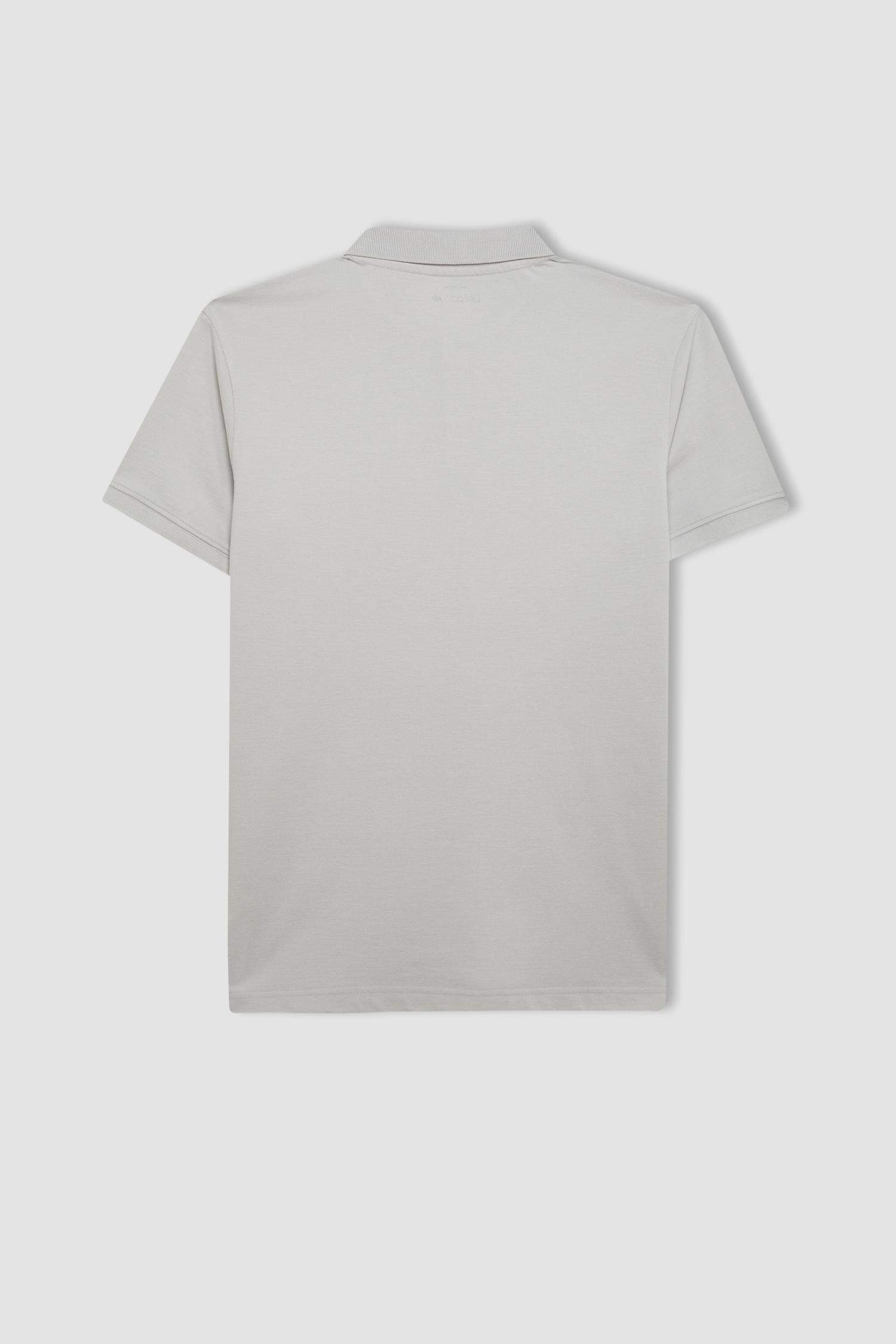 DeFactoFit Slim Fit Polo Neck T-Shirt